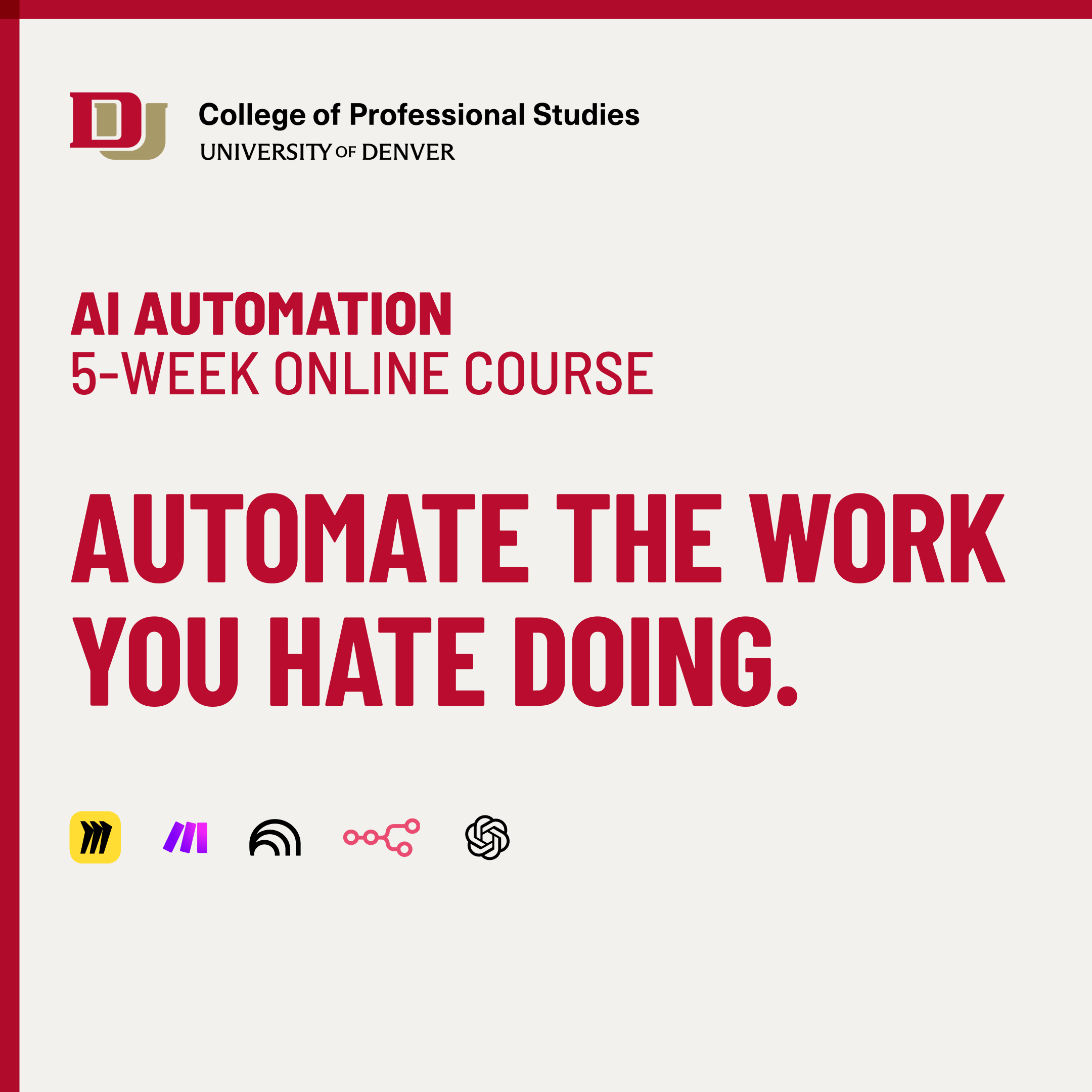 Professional and Workforce Development at the University of Denver Facebook ad