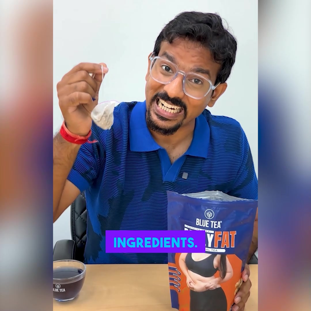 Blue Tea Facebook ad: Trusted by 10 Lakh+ Customers