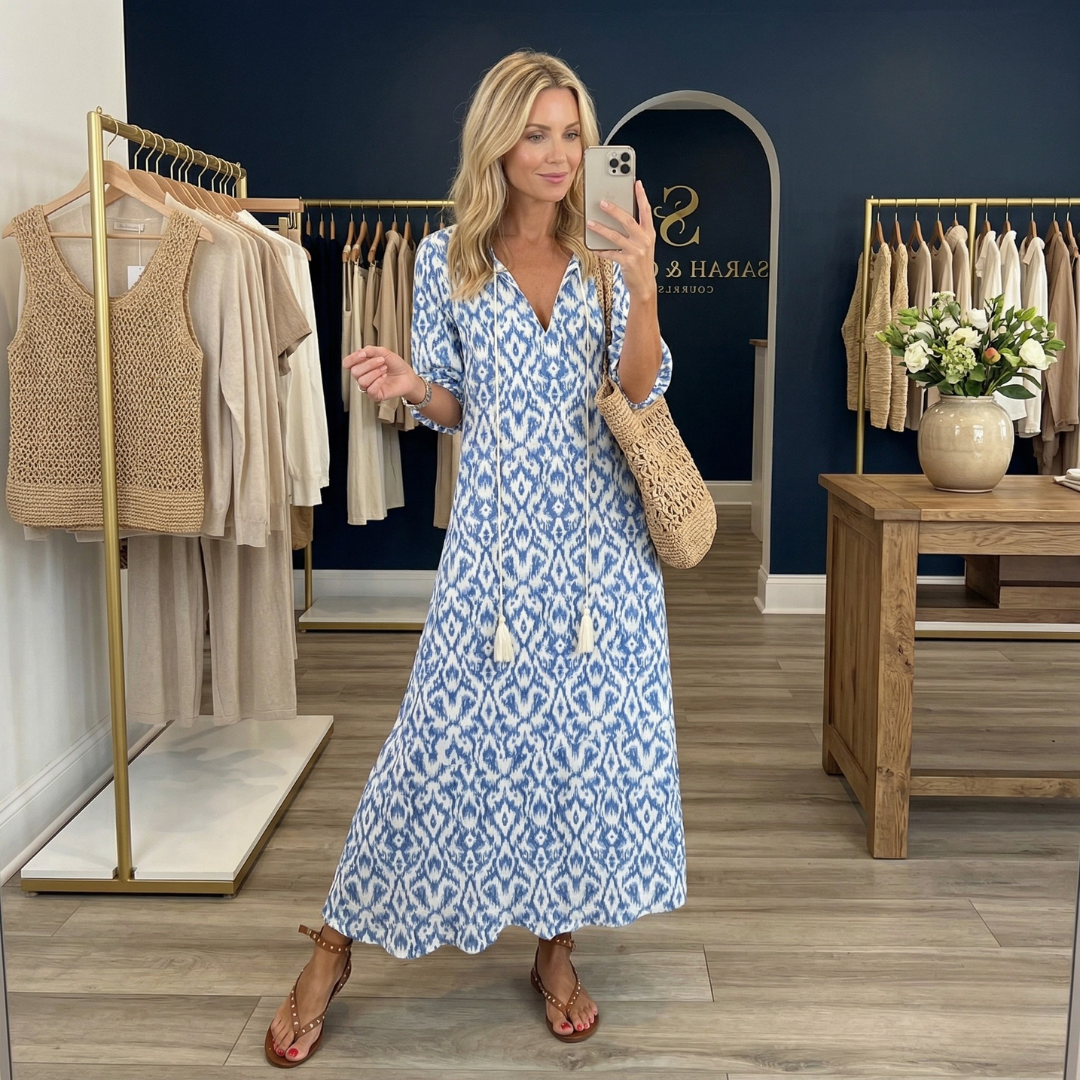 Sarah & Claire Charleston Facebook ad: The Luna | Effortless Boho Dress with Flattering…