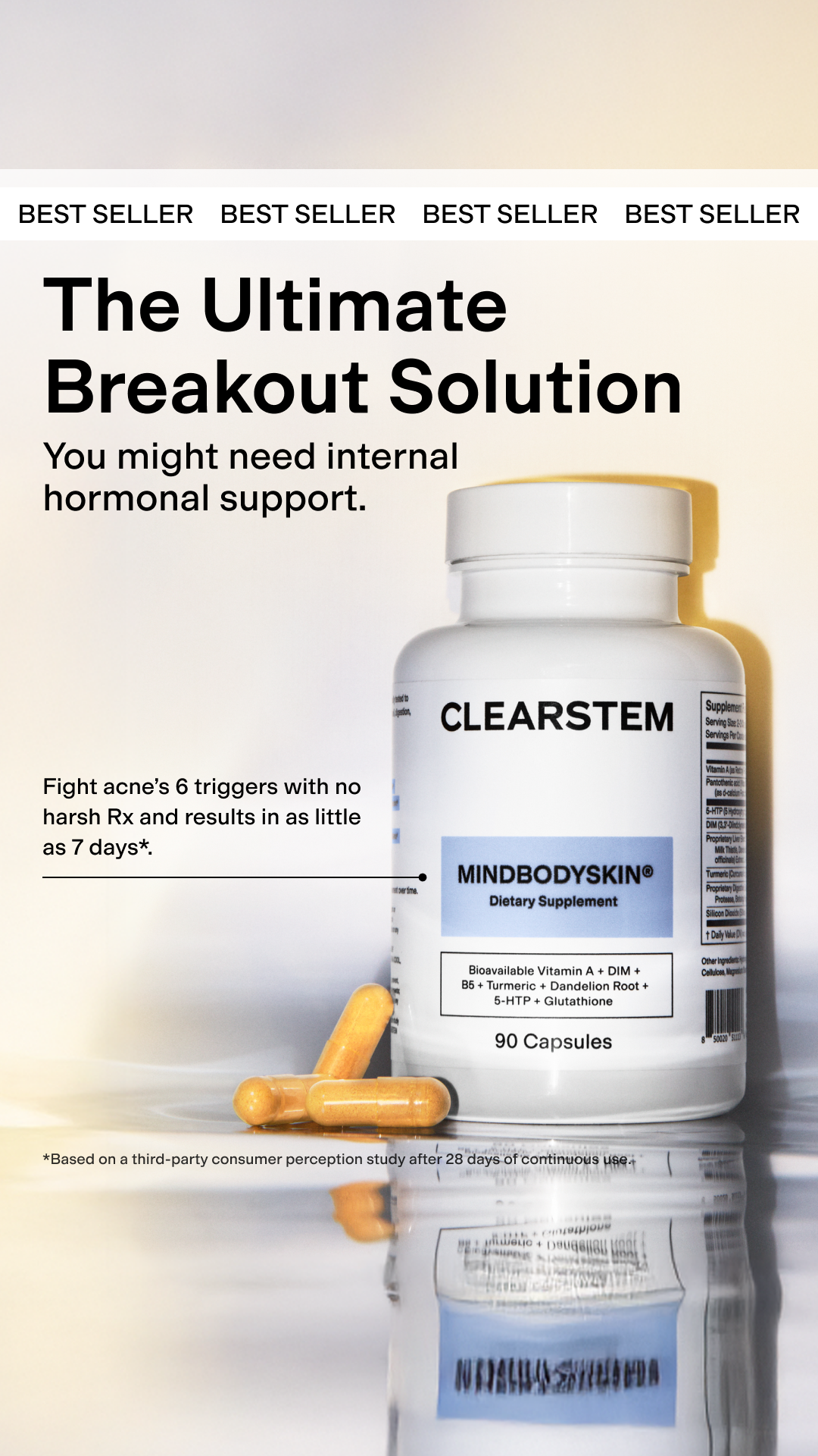 CLEARSTEM Skincare Facebook ad