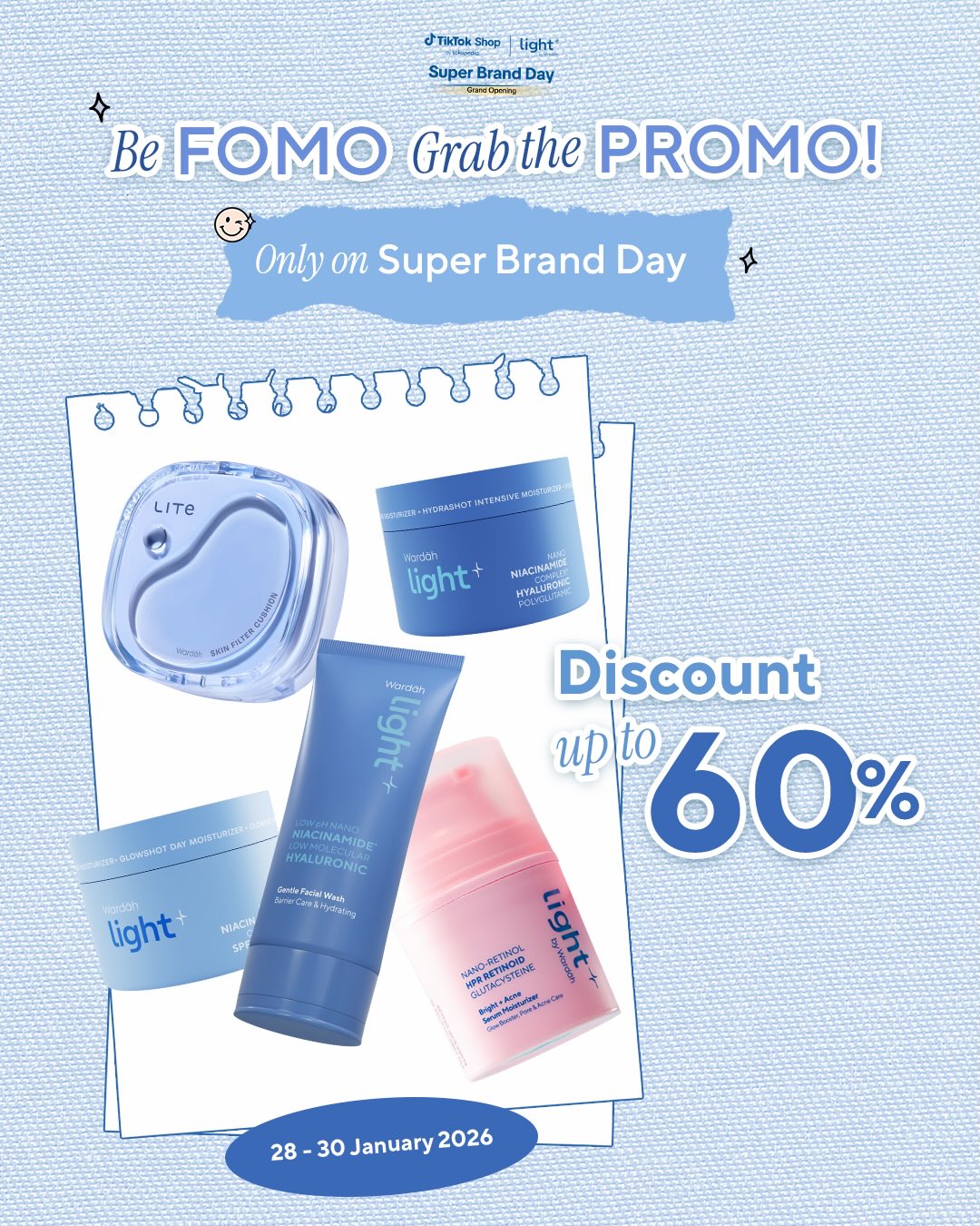 Light+ Beauty Facebook ad: Super Brand Day is here