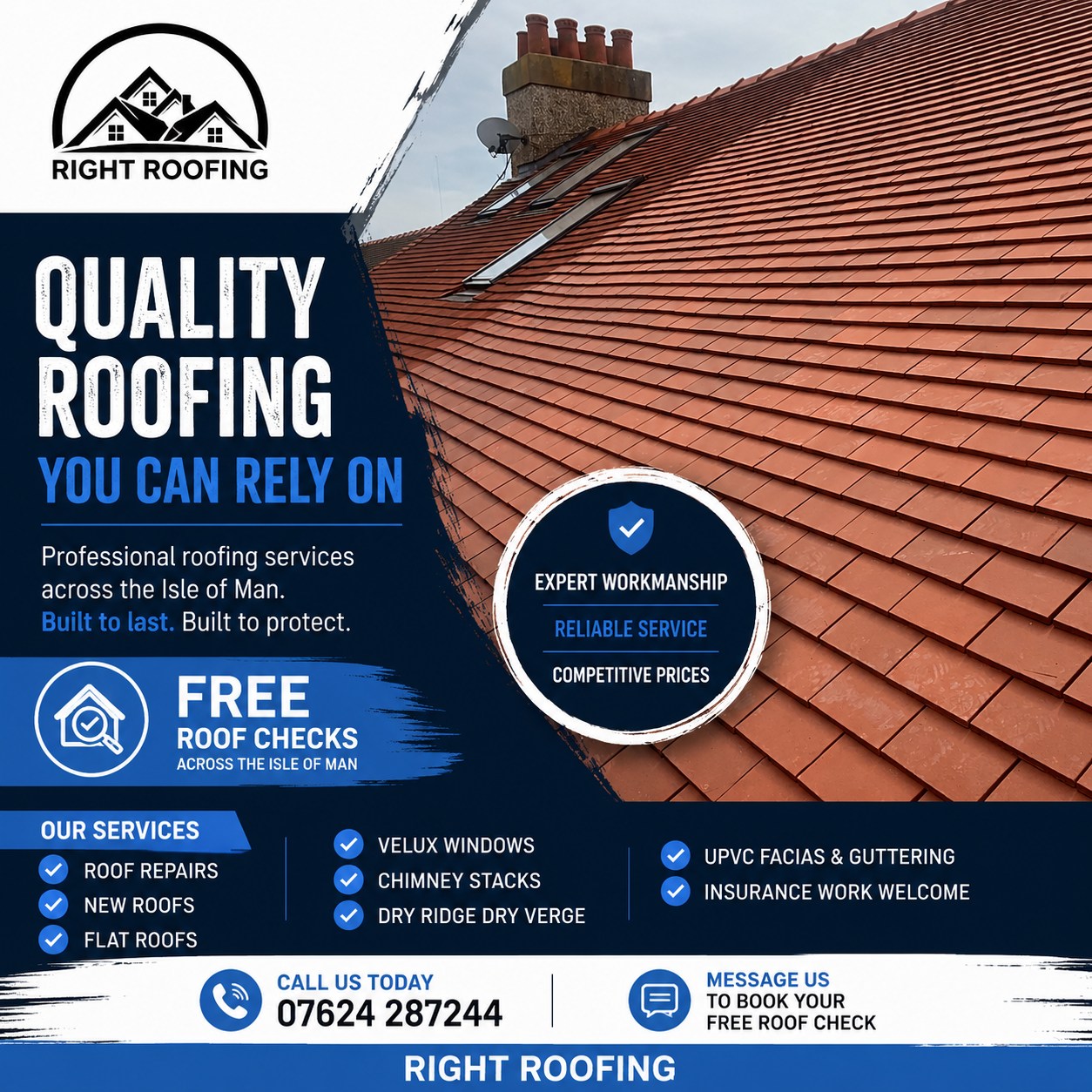 Right Roofing Isle Of Man Facebook ad