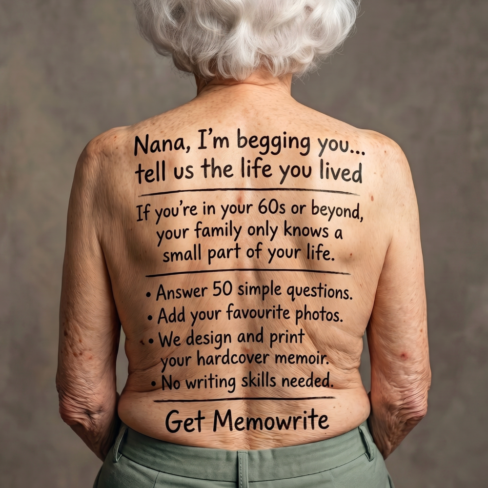 Memowrite Facebook ad