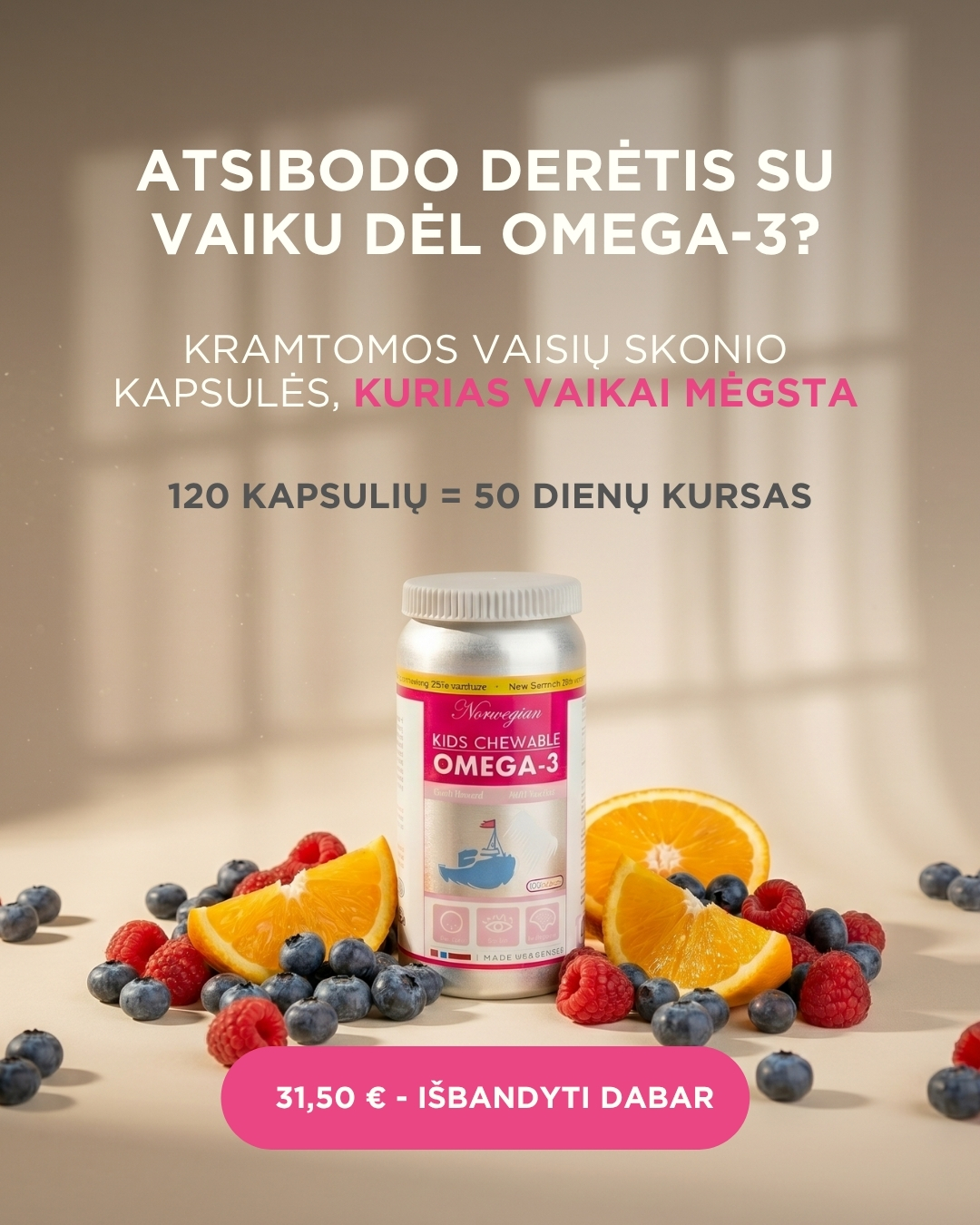 Omegalab.lt Facebook ad