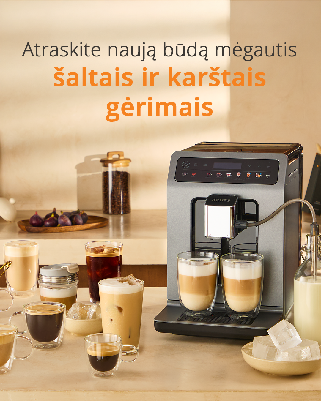Tefal Facebook ad: Nuo rytinio espreso iki gaivinančių šaltos kavos gėrimų…
