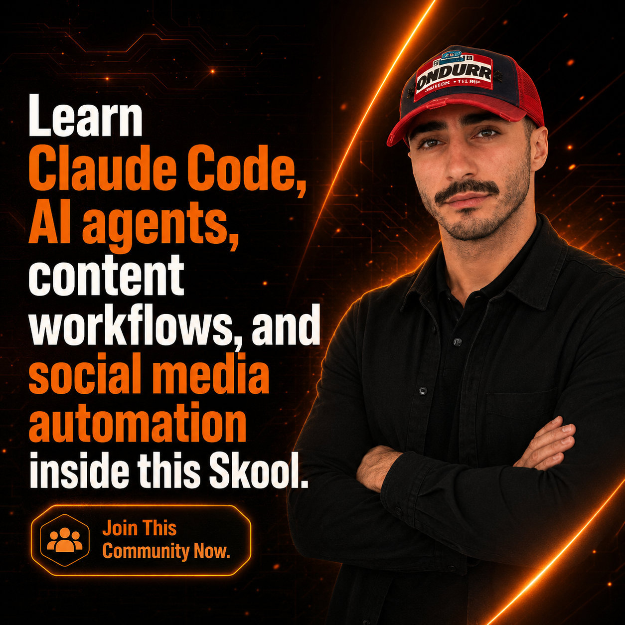Skool Facebook ad