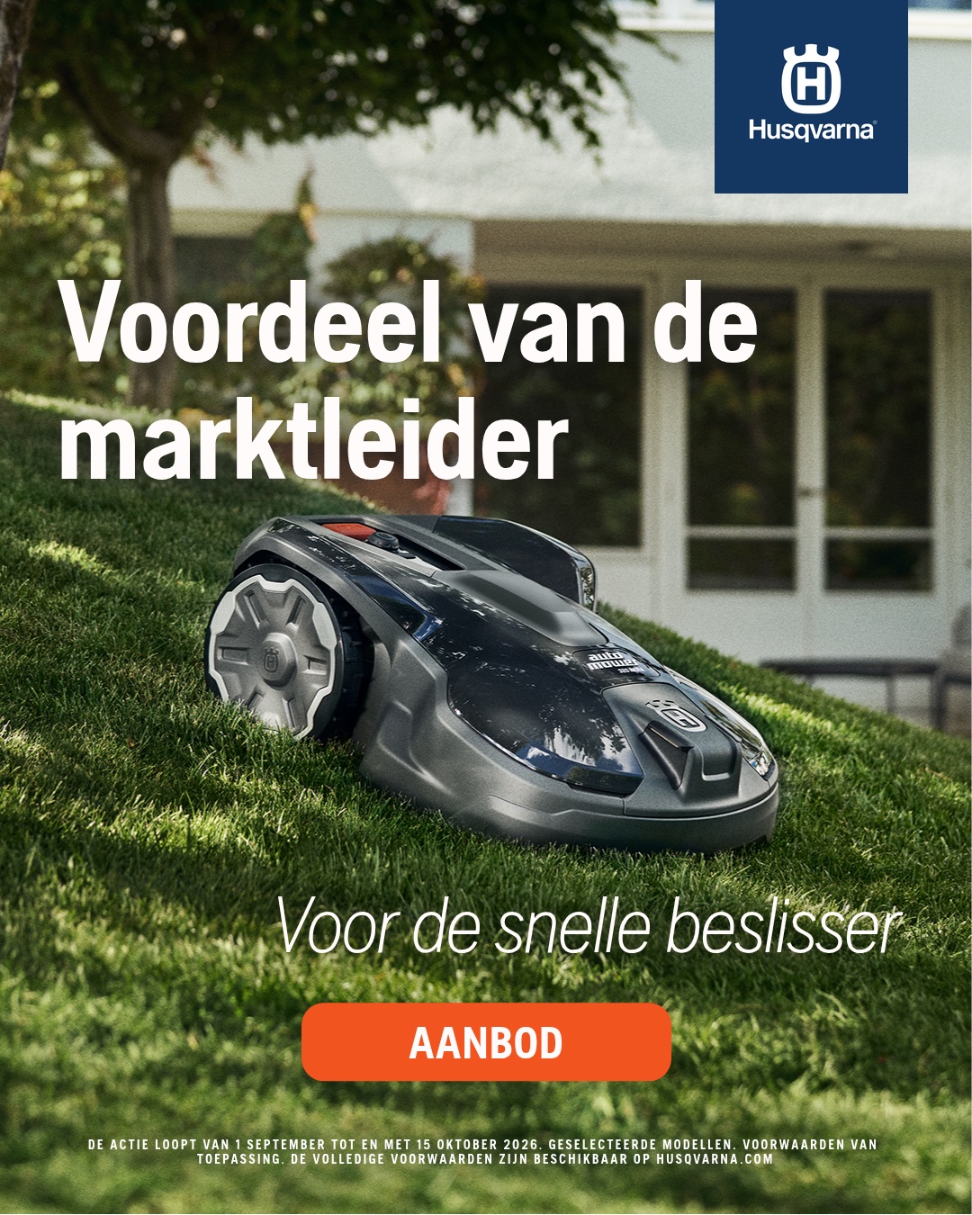 Husqvarna Facebook ad: Tijdelijke actie
