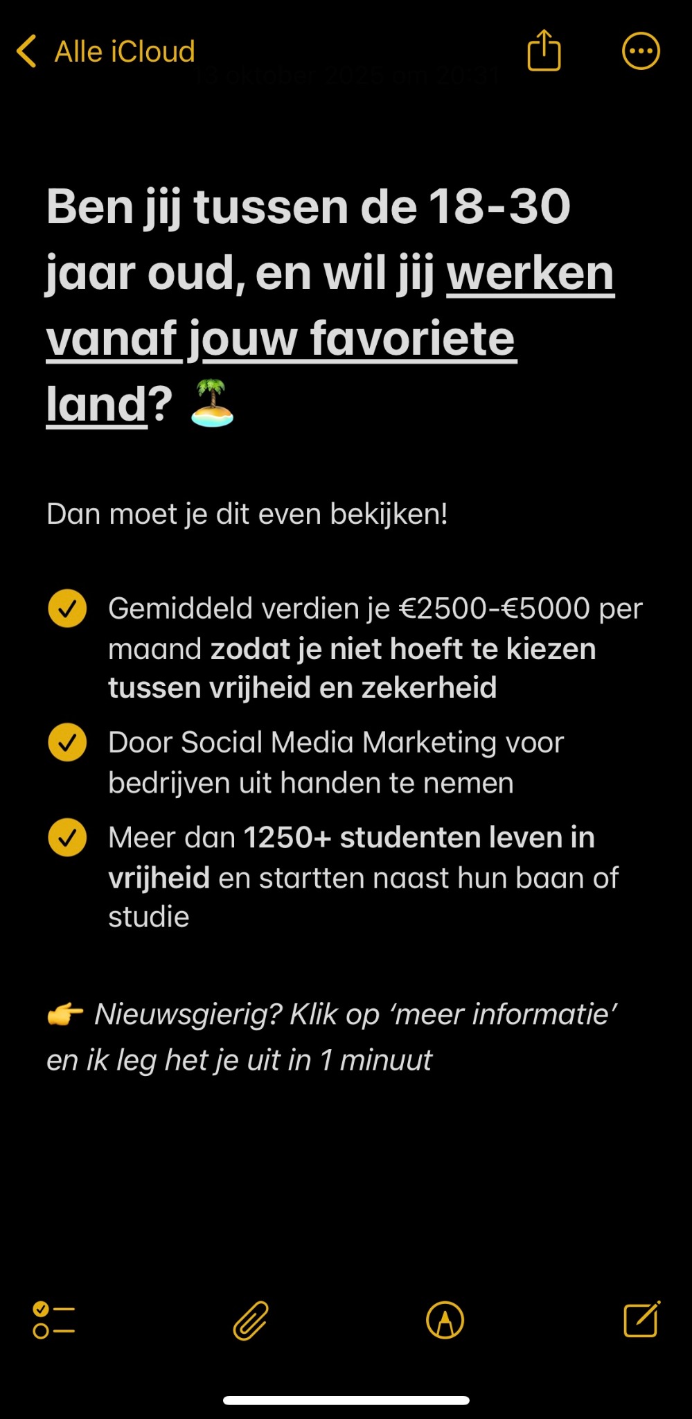 SSA - Werk in vrijheid Facebook ad