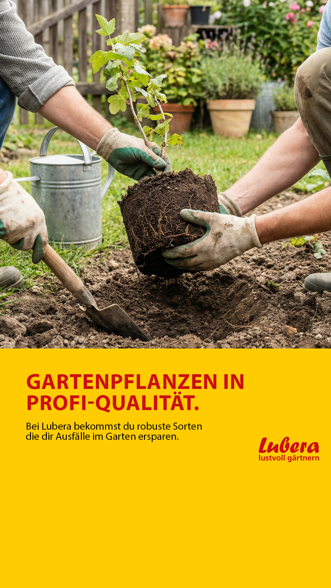 Lubera & Gartenvideo.com Facebook ad