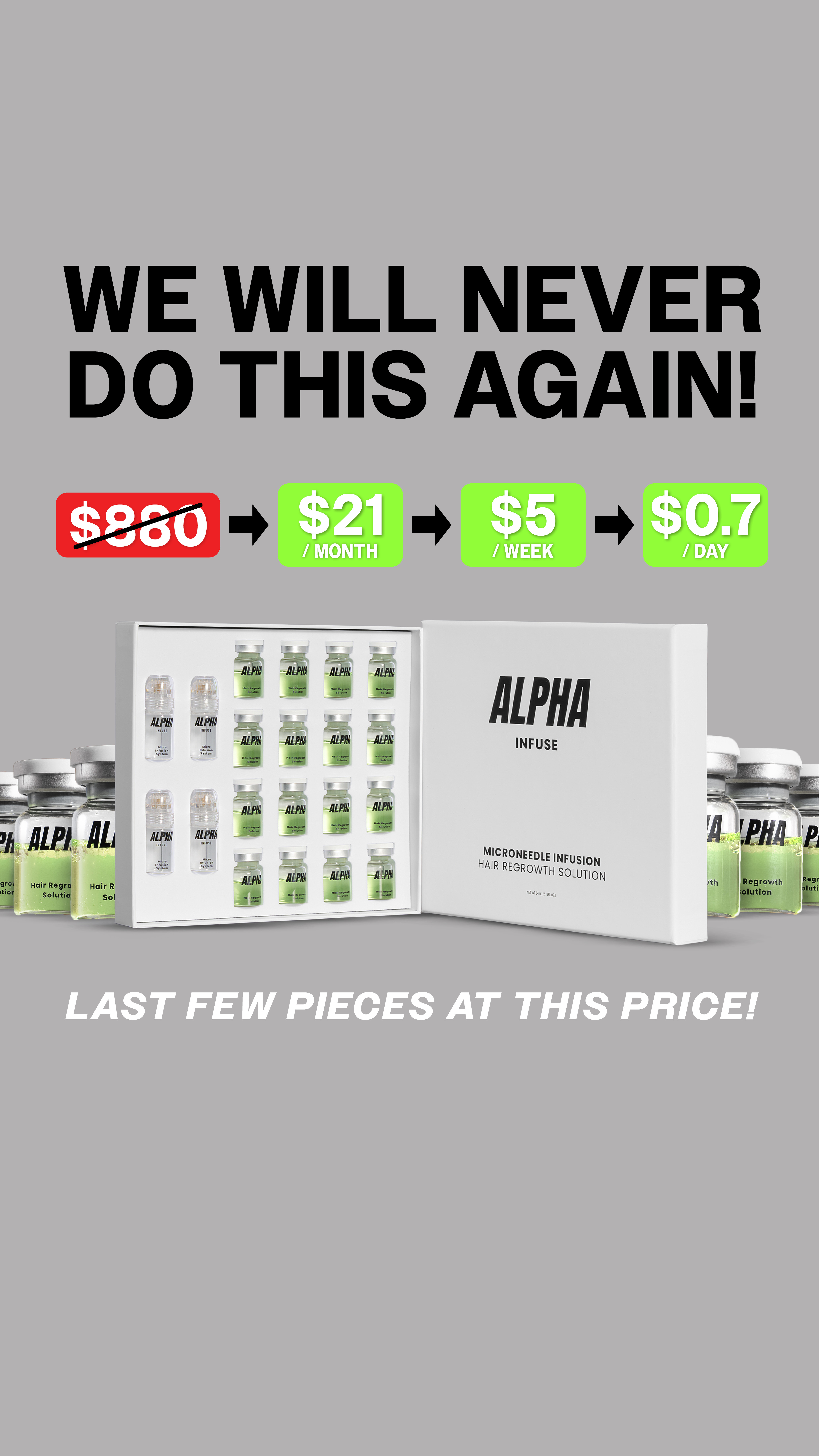 AlphaInfuse Facebook ad