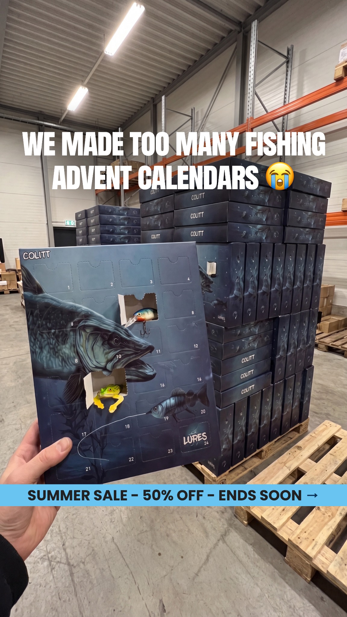 Colitt Facebook ad: The gift for fishermen!