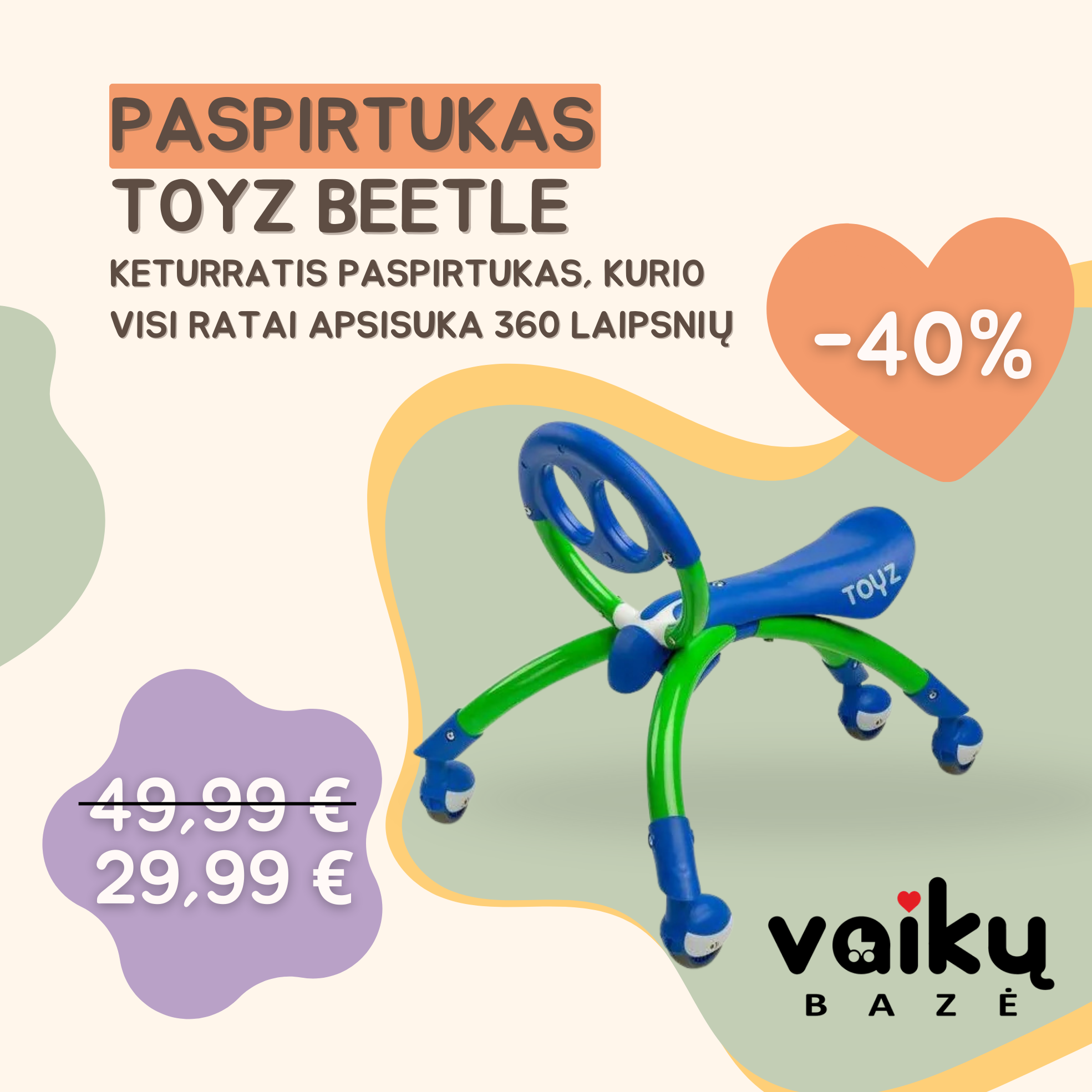 Vaikų bazė - Prekės kūdikiams ir vaikams Facebook ad