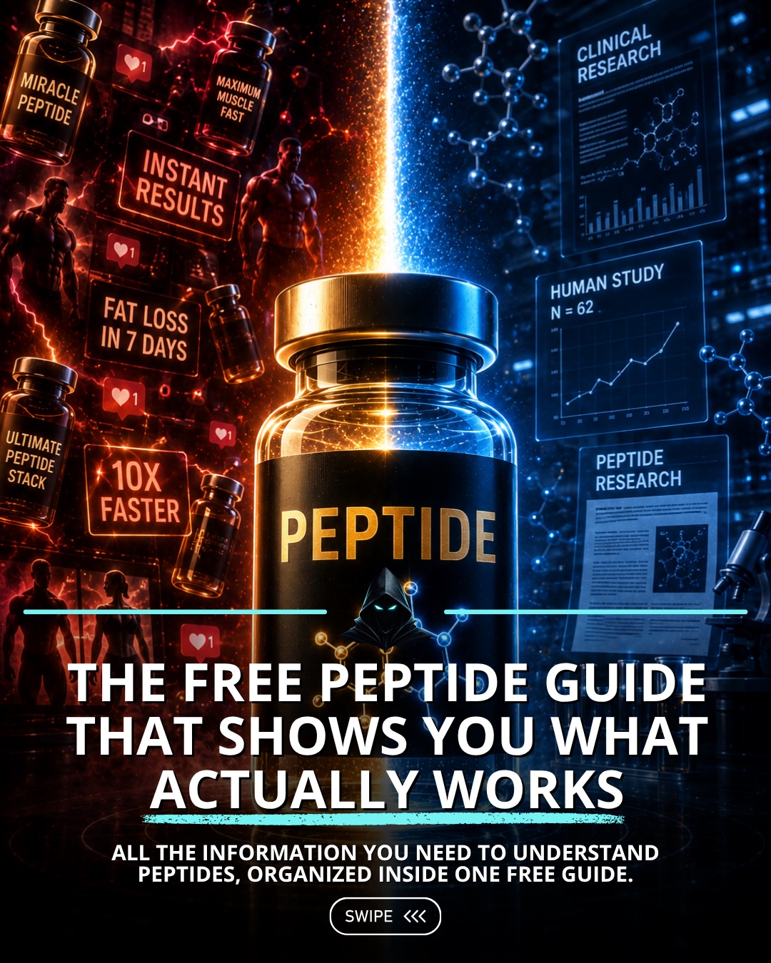 stealthprotocols Facebook ad: No confusing list of compound names.
