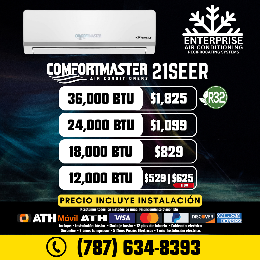 Enterprise air conditioning Facebook ad: Chat with us