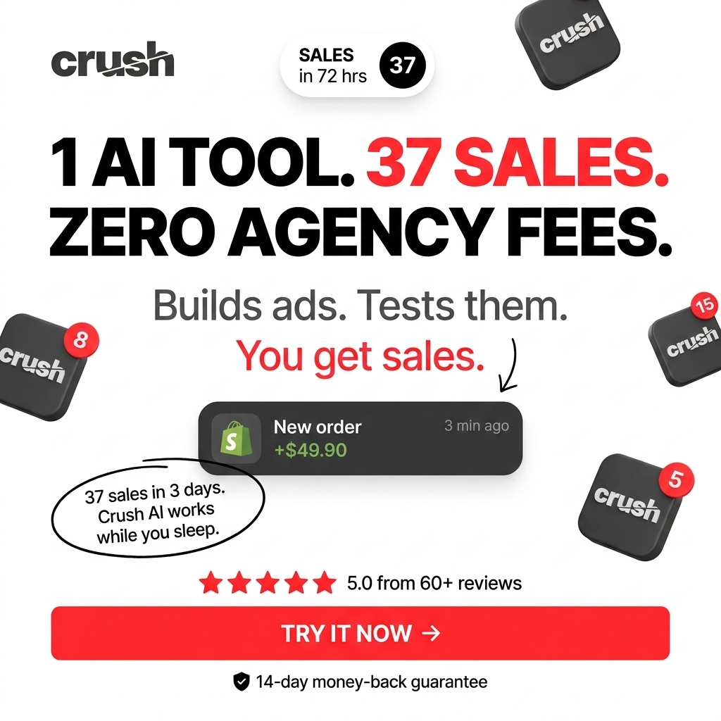 trycrush.ai Facebook ad