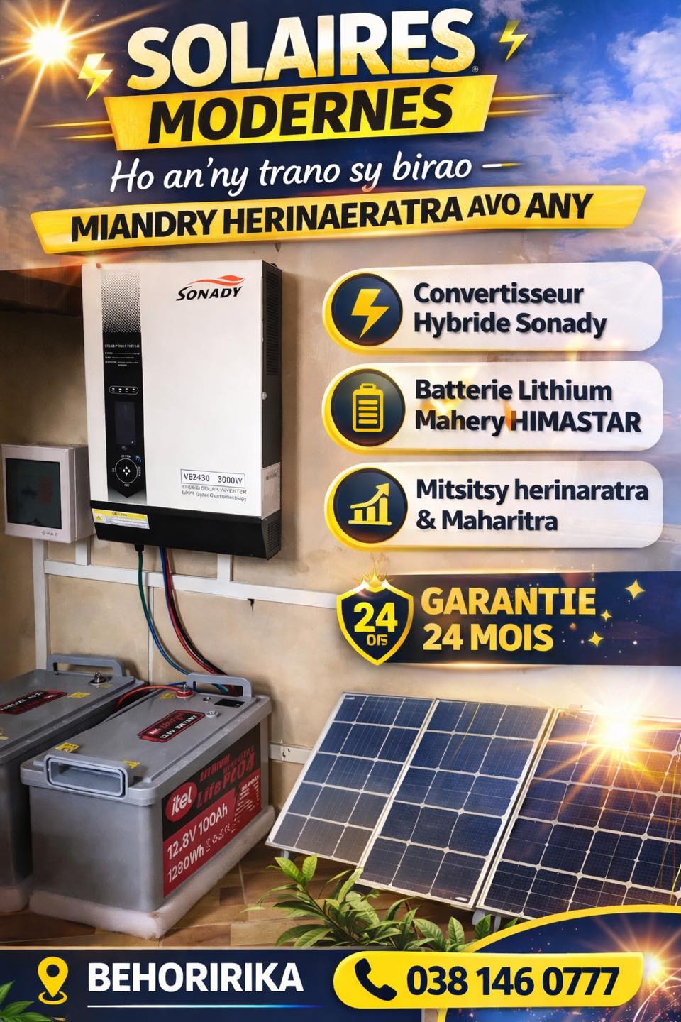 Kit et accessoire panneau solaire Facebook ad: SOLAIRE Complet PROMOTION BE