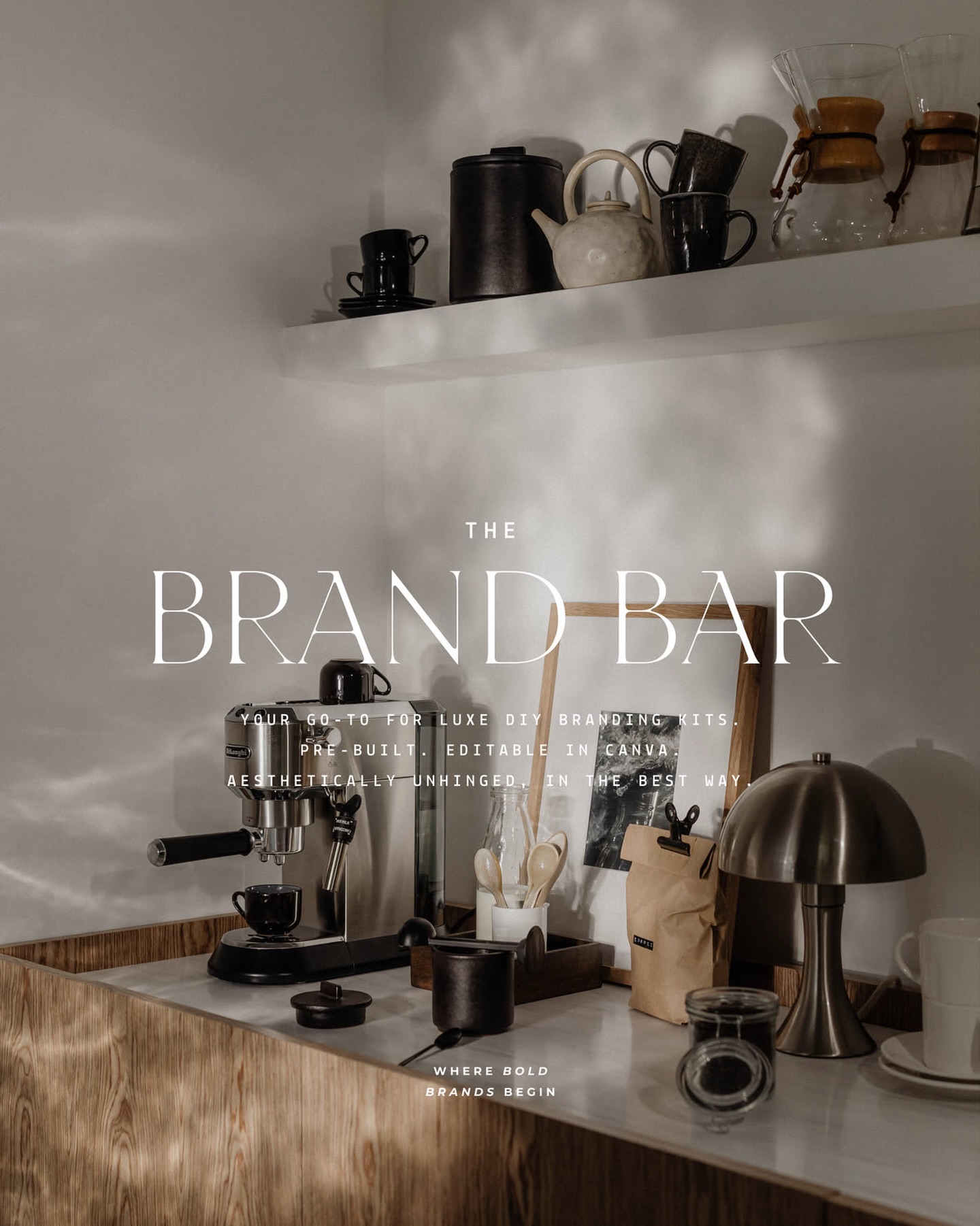 The MPrint Studio Facebook ad: The Brand Bar Editable branding Kit by MPRINT