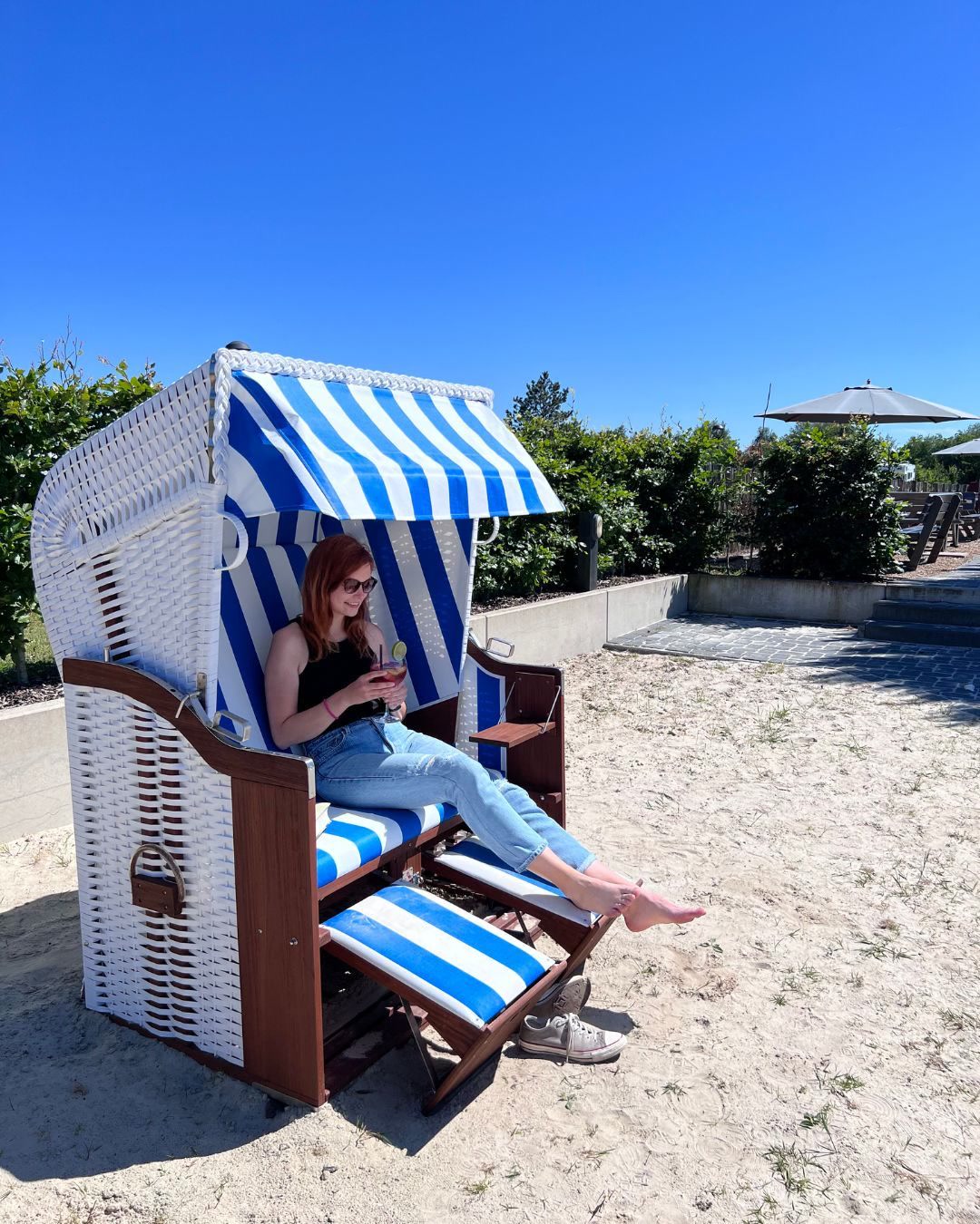 Emsland-Camp Facebook ad: Spätsommer genießen: Radtouren, Badesee und mehr.