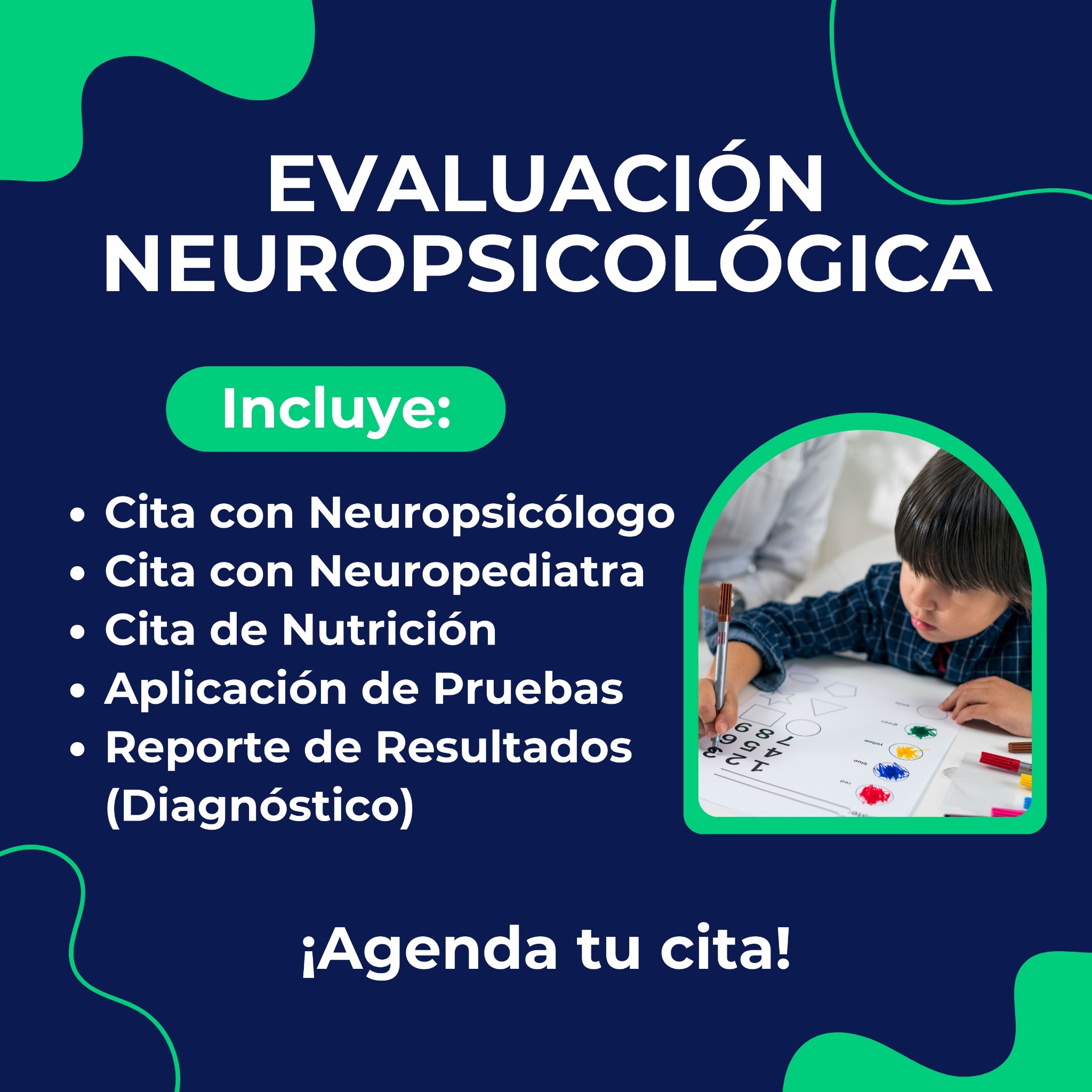 CREAR Neuropsicología Facebook ad: ¡Agenda tu cita!