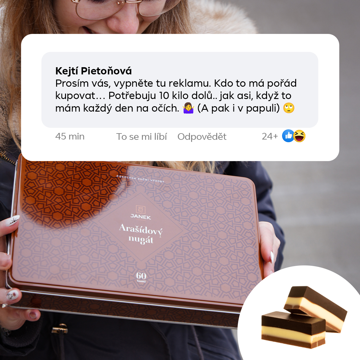 Čokoládovna JANEK Facebook ad