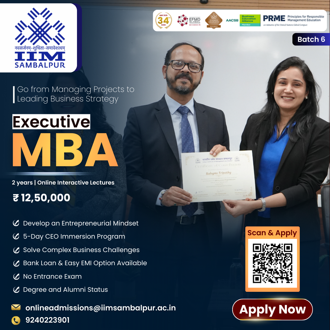 IIM Sambalpur - Executive Programs Facebook ad