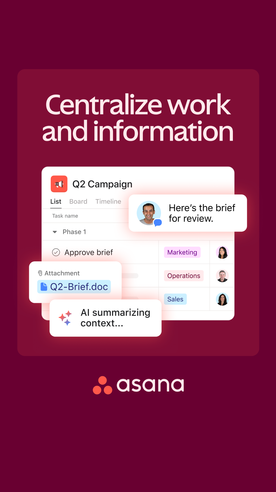 Asana Facebook ad