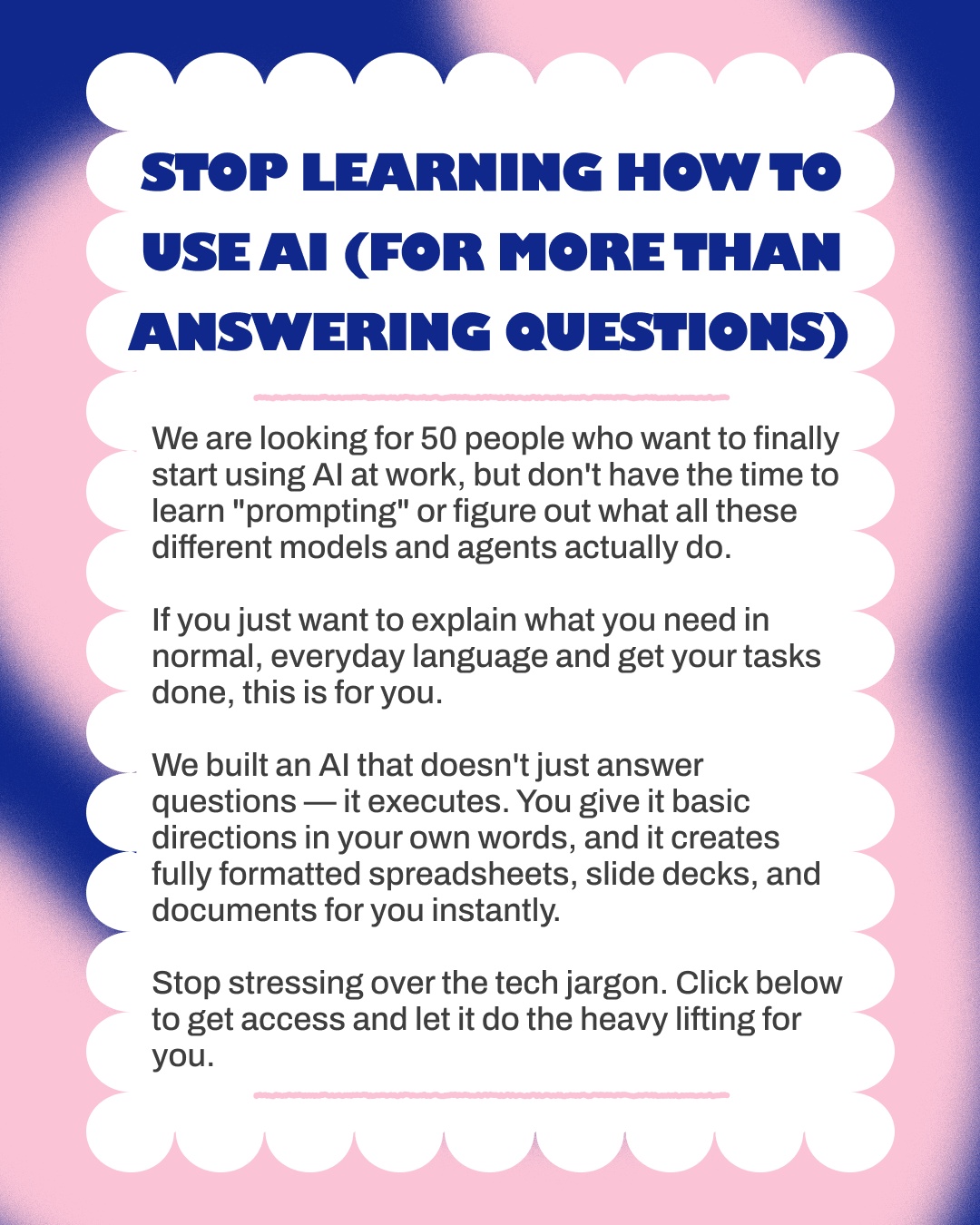 Speechify Work Facebook ad