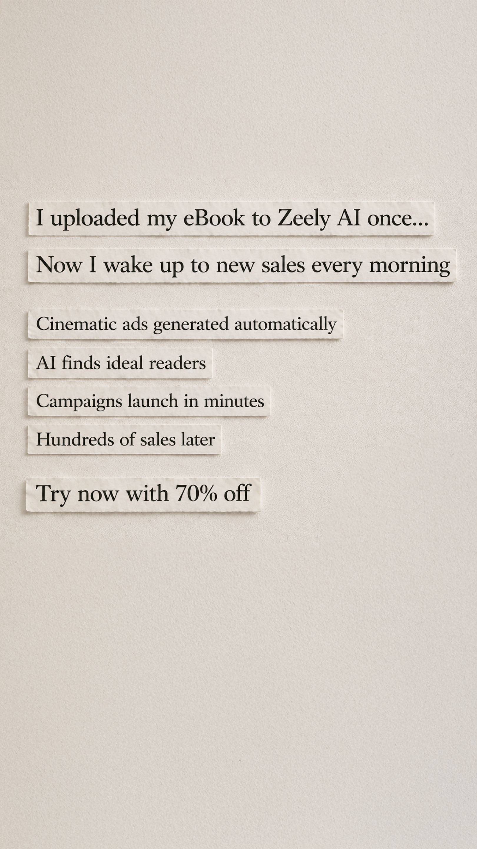 Zeely Facebook ad