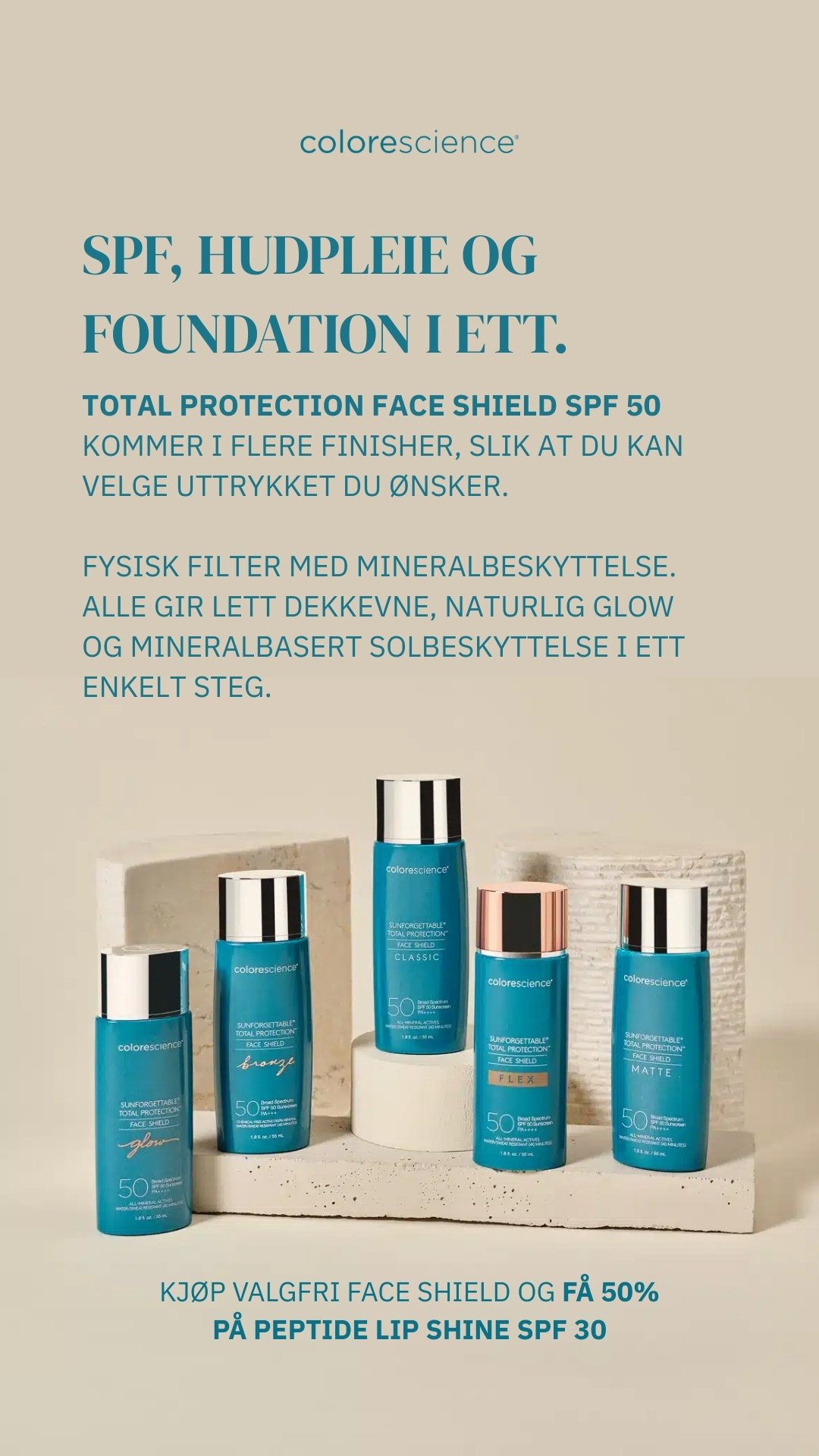 Colorescience Norway Facebook ad from Mar 10, 2026