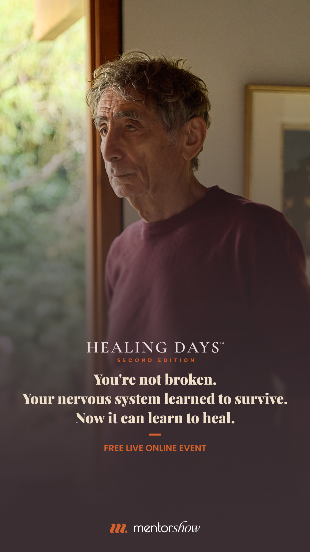 Gabor Maté Facebook ad: New LIVE - Healing Days