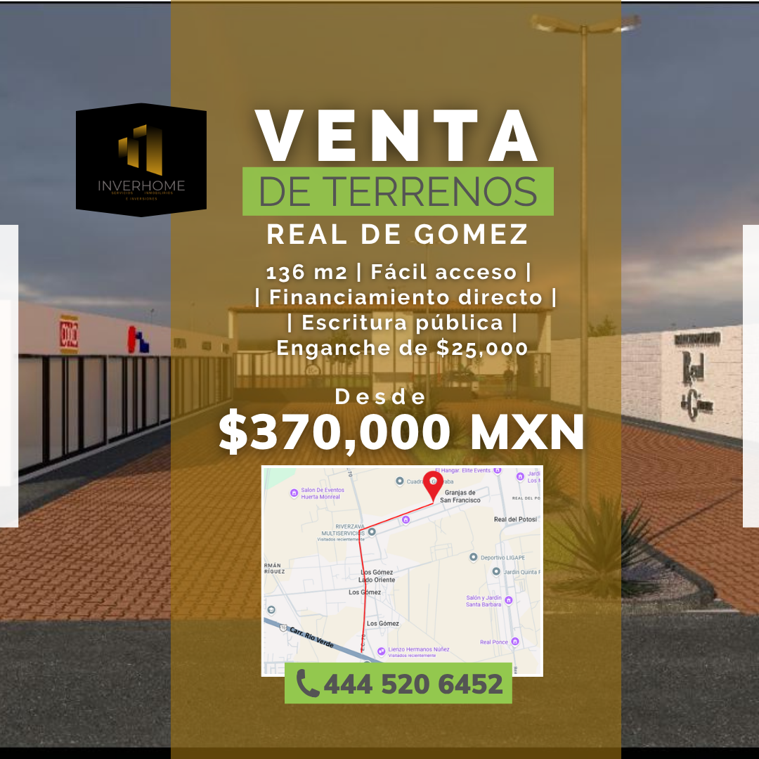 Inverhome Inmobiliaria Facebook ad from May 19, 2026