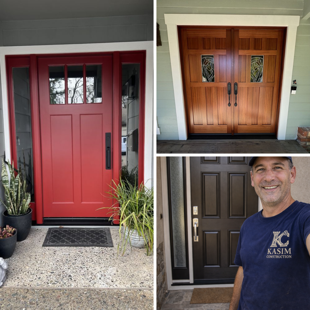 Kasim Construction Facebook ad: New door replacement for as low as $890