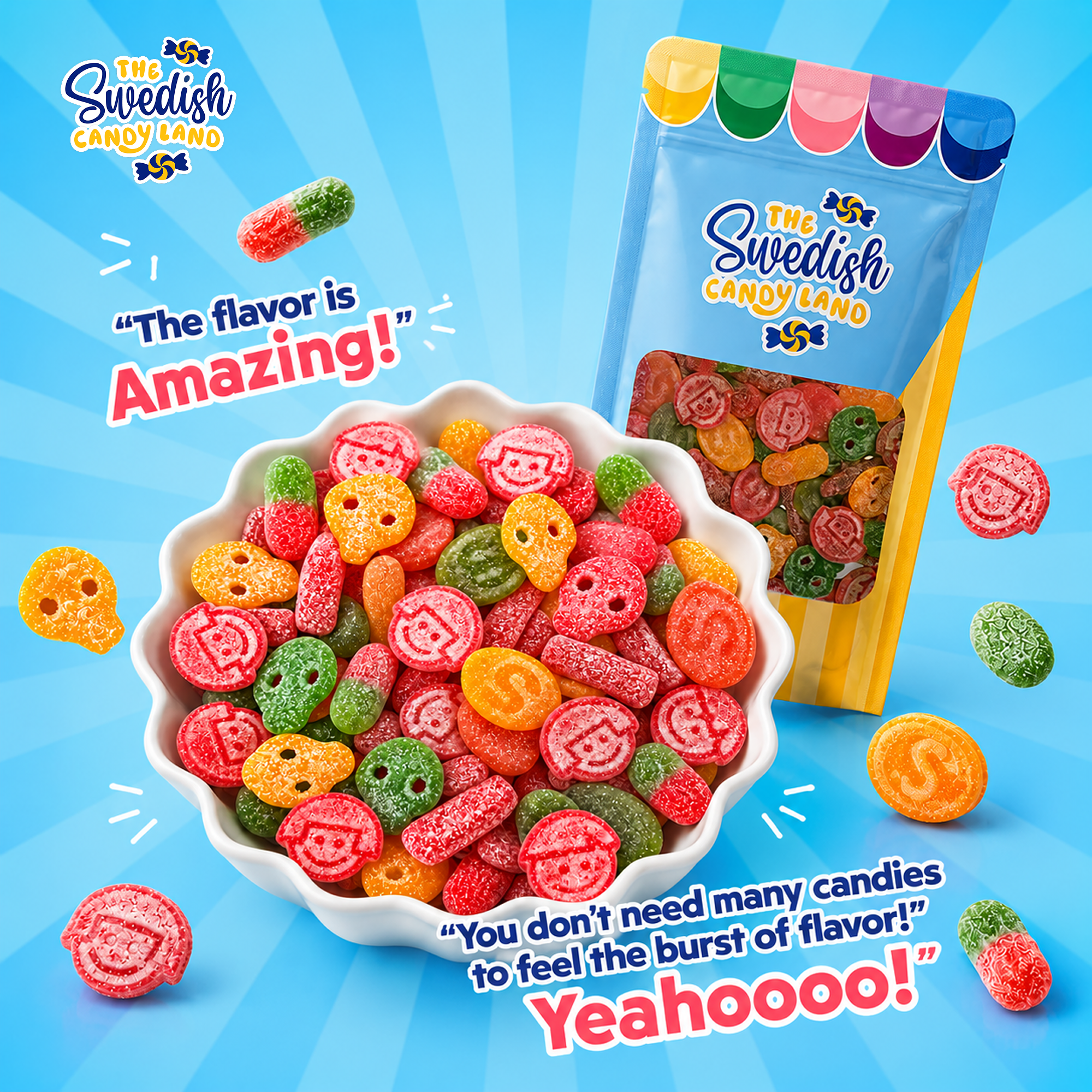 Swedish Candy Land Facebook ad