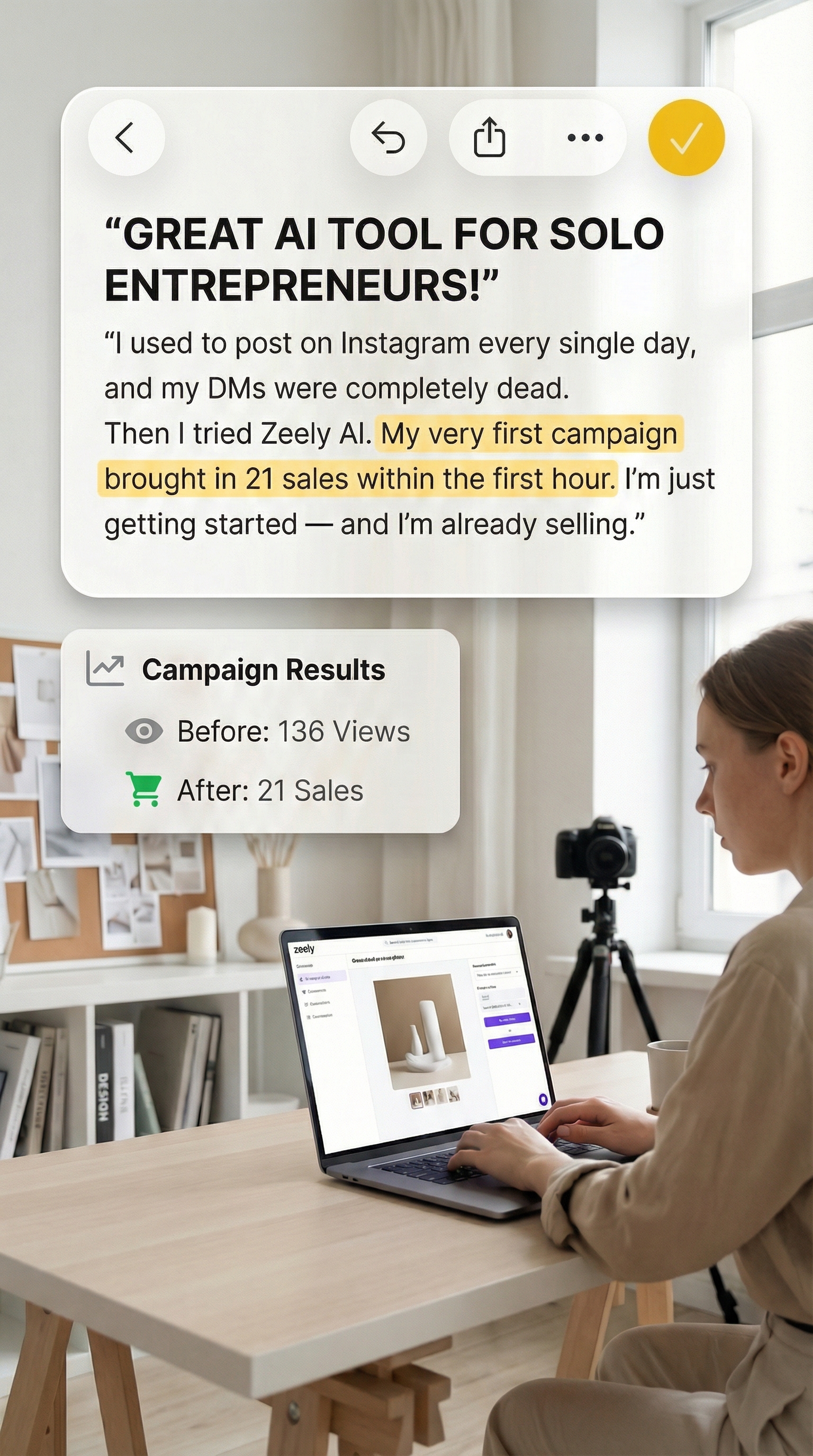 Zeely Facebook ad