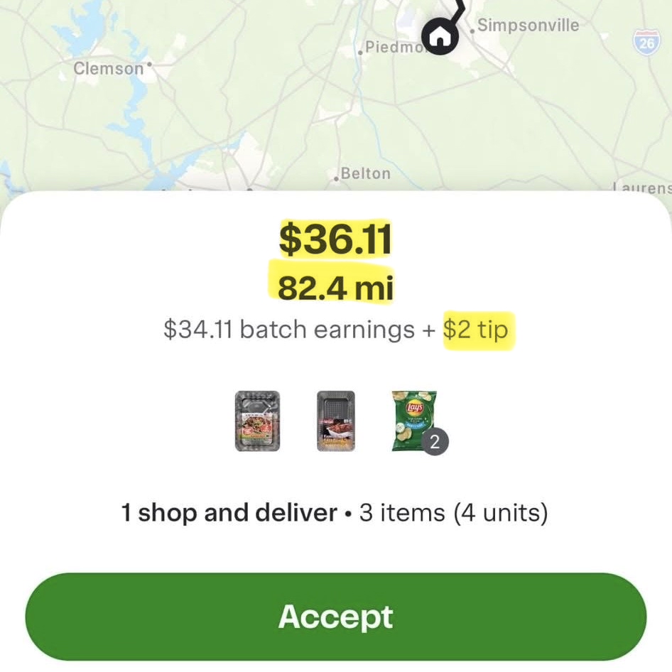 The Delivery Hustle Facebook ad