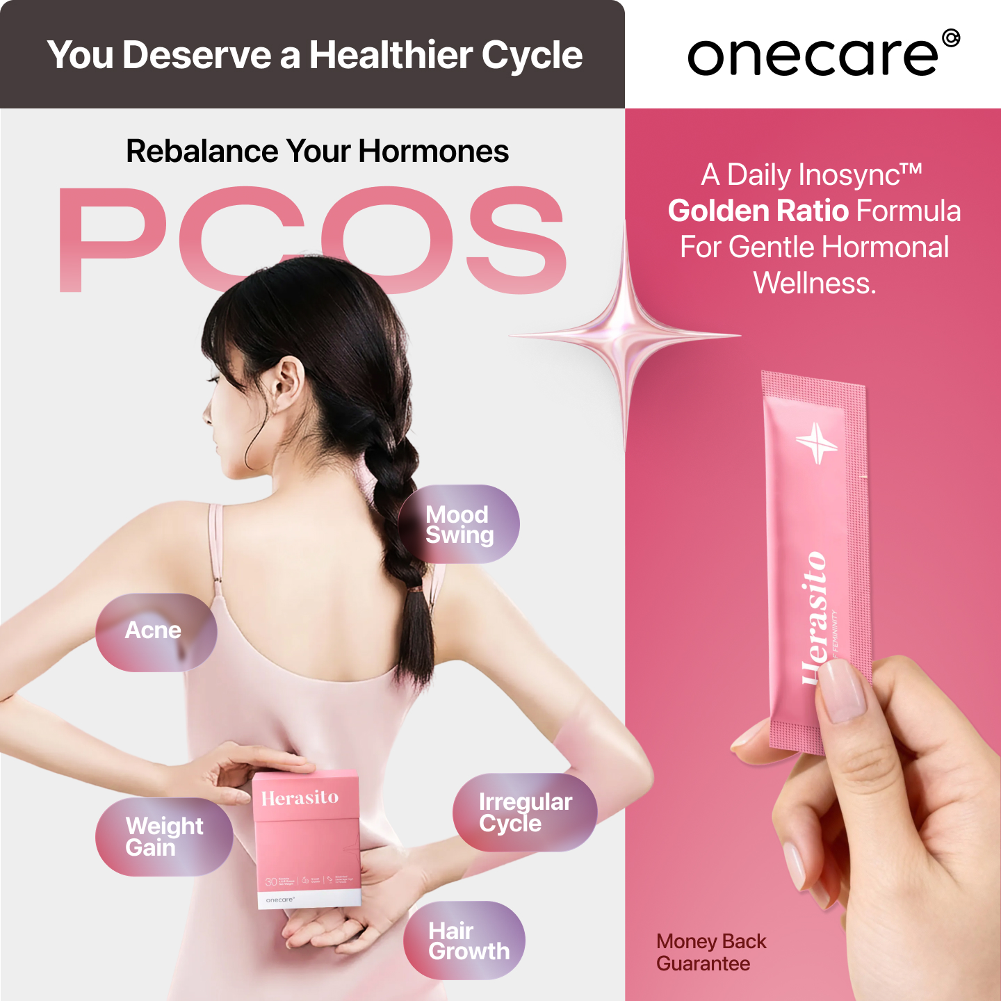 Herasito Facebook ad: Your Cycle Deserves Harmony, Not Chaos