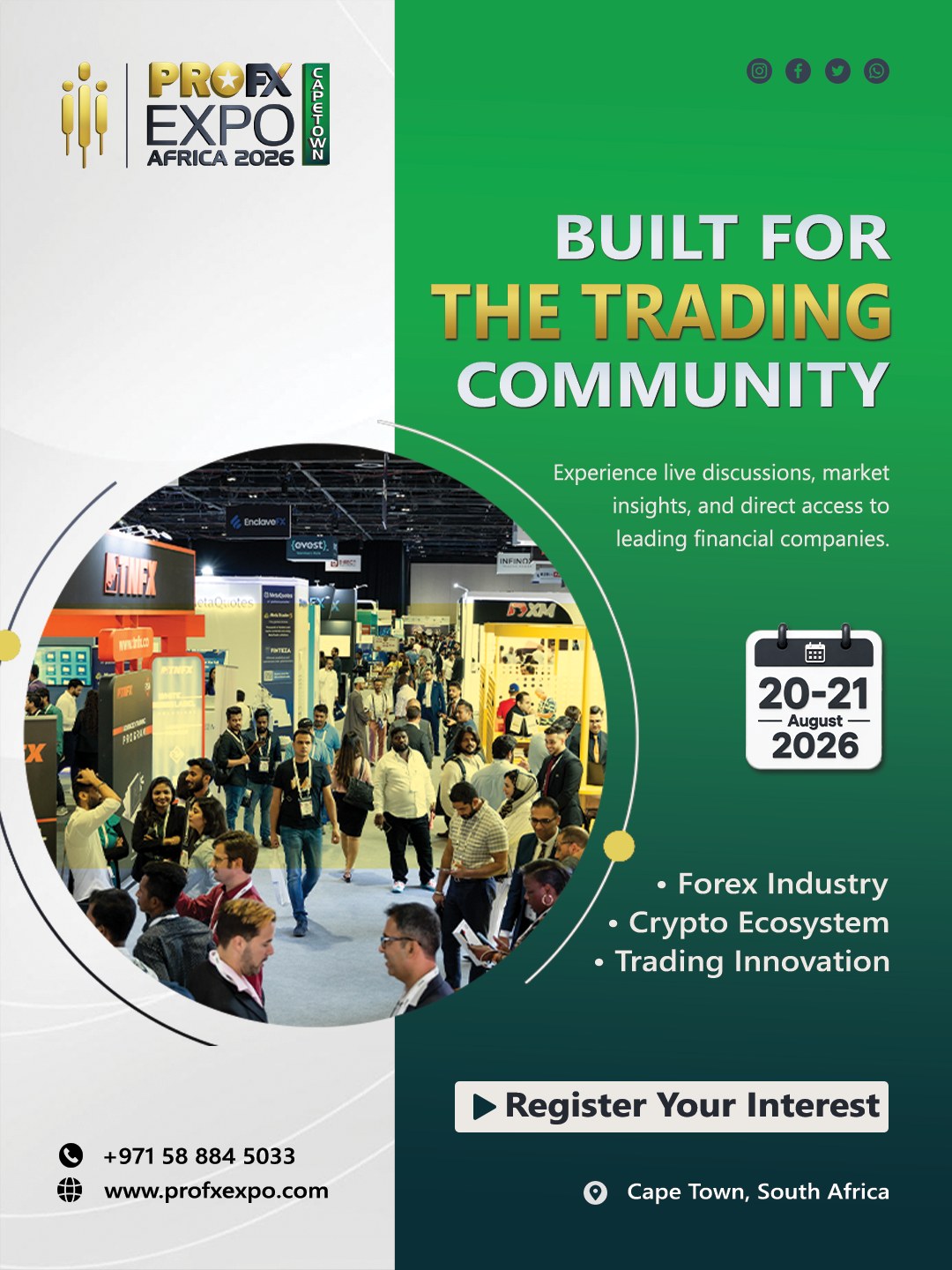 Profxmedia Facebook ad: PROFX EXPO AFRICA 2026 | Forex, FinTech, Blockchain &…