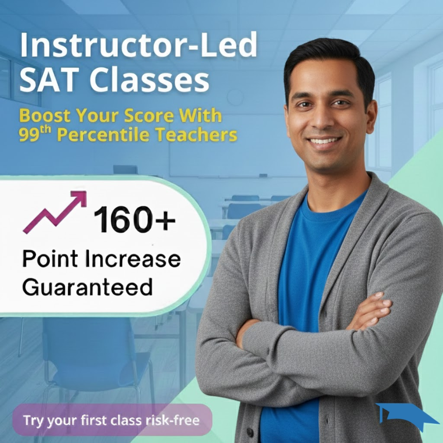 PrepScholar Facebook ad: Try Your 1st Class Risk-Free