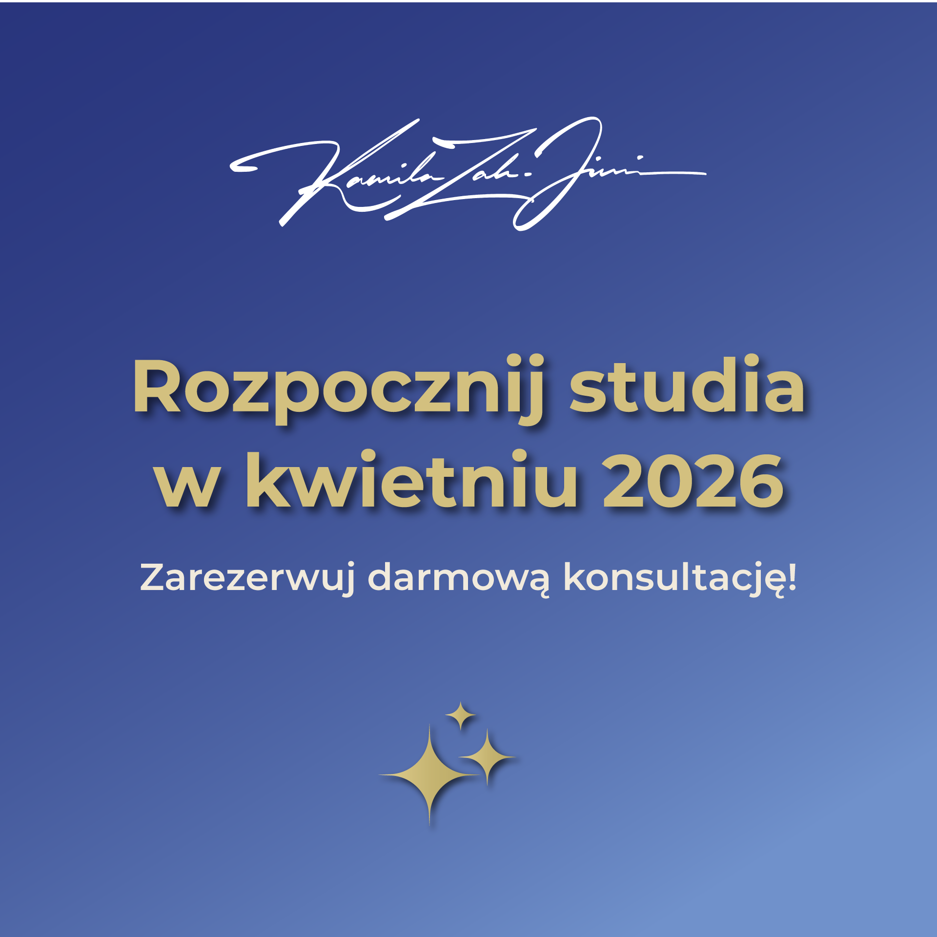 Motivation Academy Kamila Zak Facebook ad: Rozpocznij studia w Wielkiej Brytanii już w kwietniu 2026!
