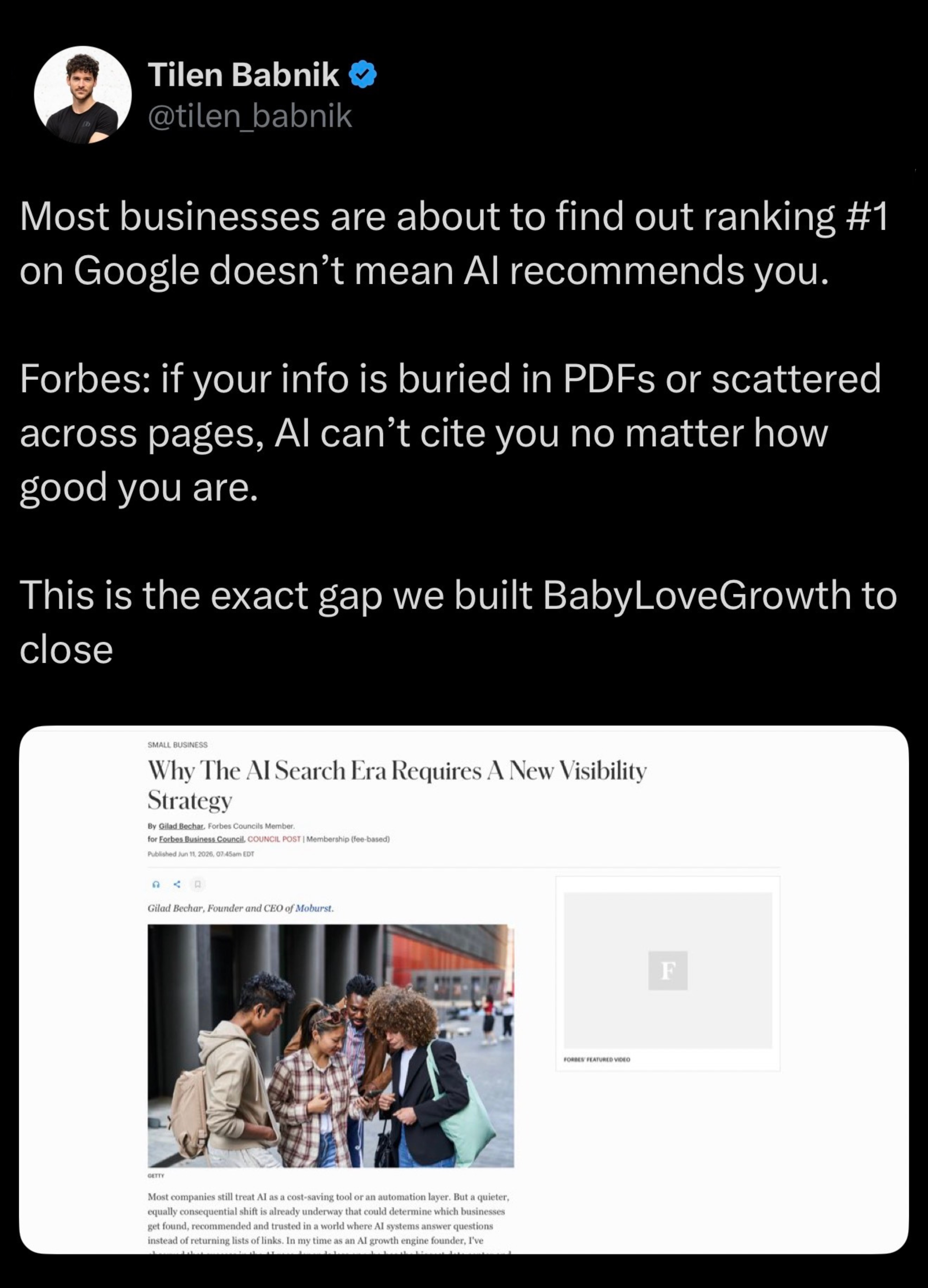 Babylovegrowth Facebook ad