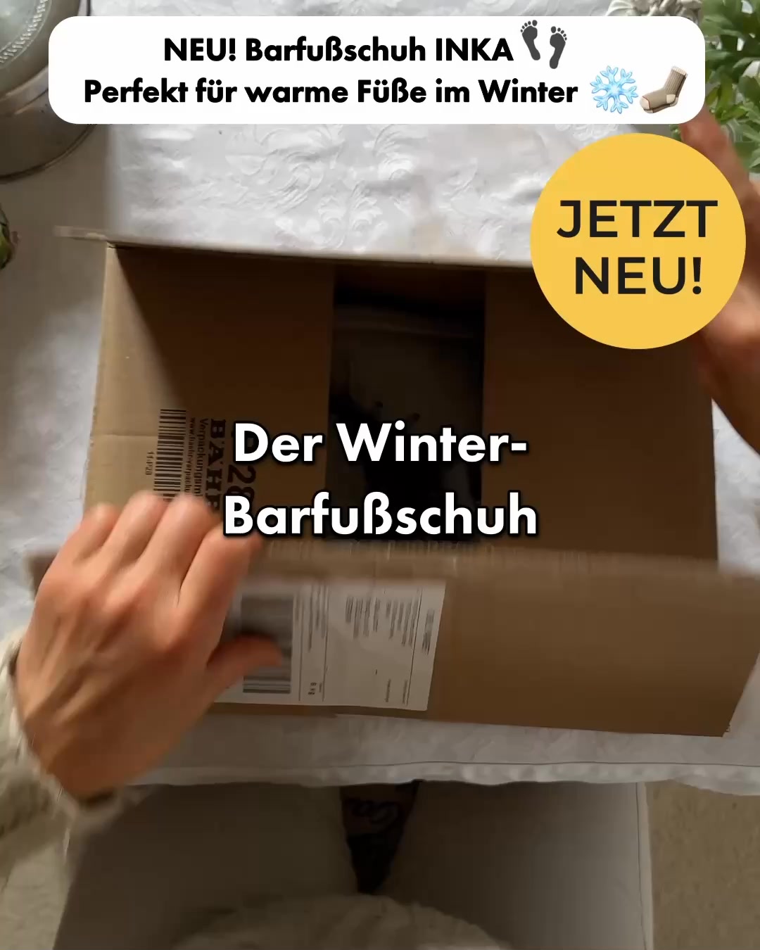 Freiluftkind Facebook ad: Echter Barfußkomfort. Auch in Herbst & Winter