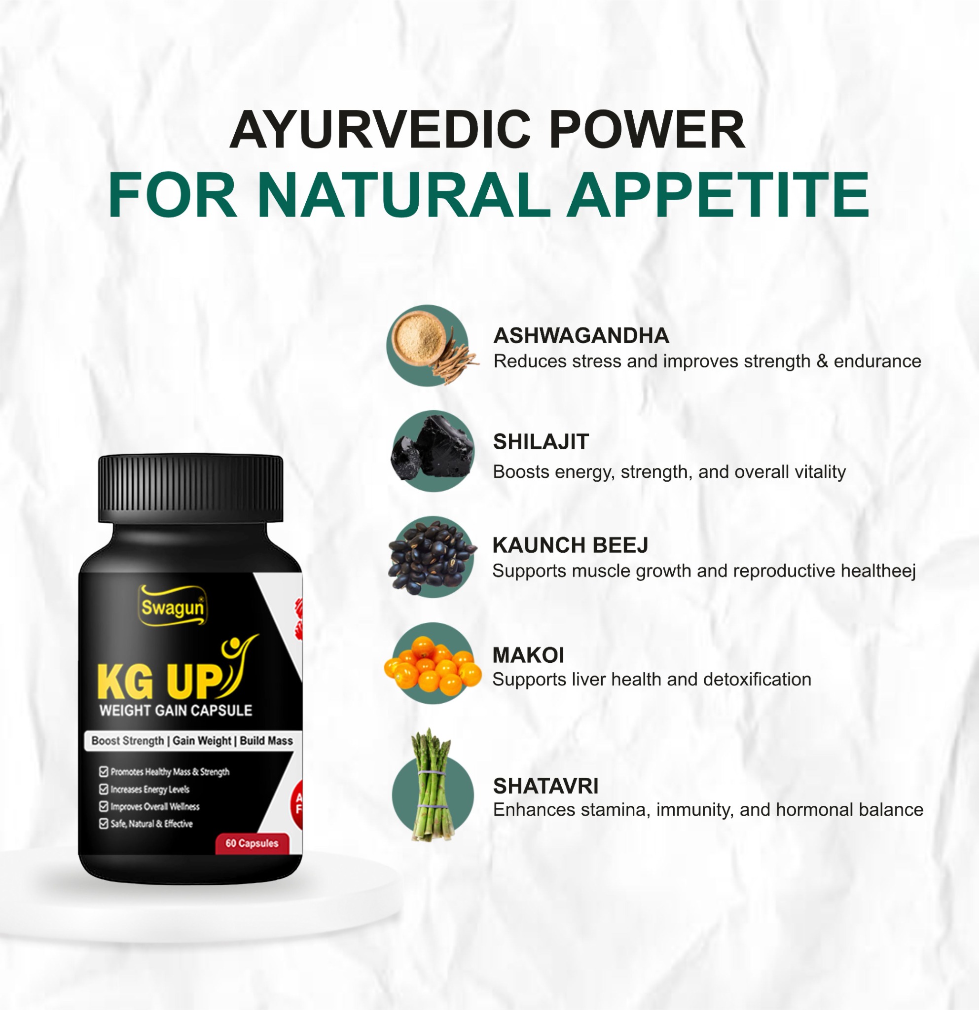 Swagun Ayurveda Facebook ad: Chat with us