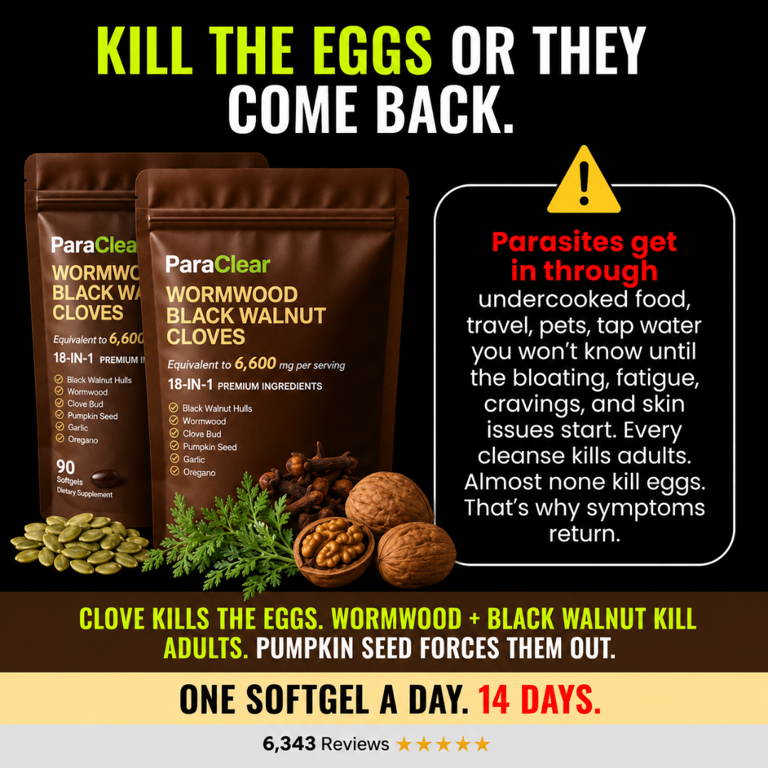 Julie Wilson Facebook ad: Target The Full Parasite Cycle With ParaClear