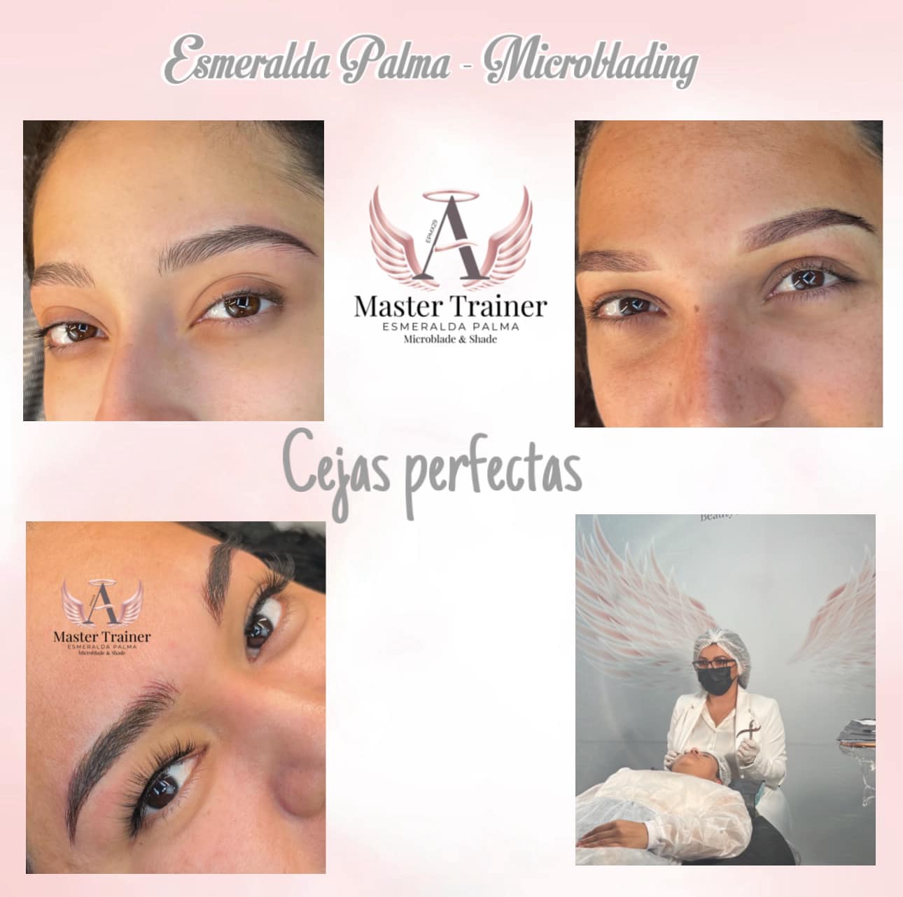 Esmeralda Palma-Microblading Master Trainer Facebook ad: Haz tus cejas realidad hoy con tan solo…
