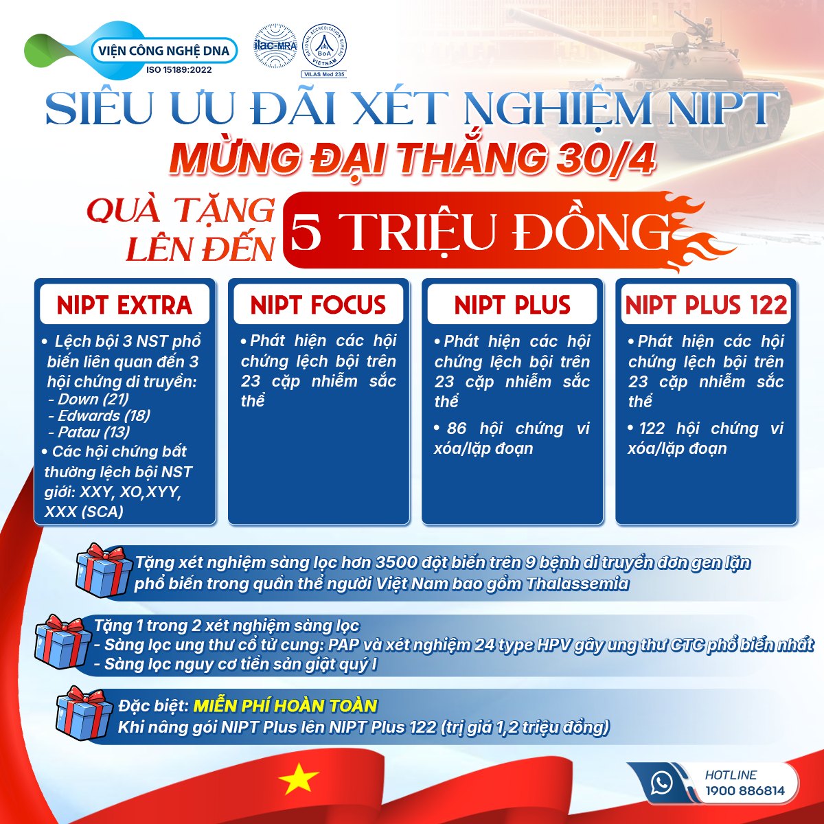 Viện công nghệ DNA Facebook ad: SIÊU ƯU ĐÃI MỪNG ĐẠI THẮNG 30/4, QUÀ…