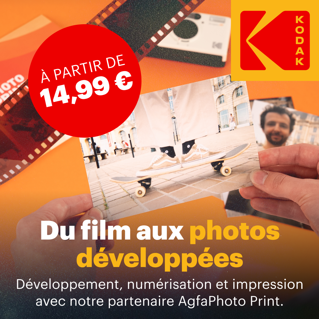 Kodak France Europe Facebook ad: -50% sur votre premier développement