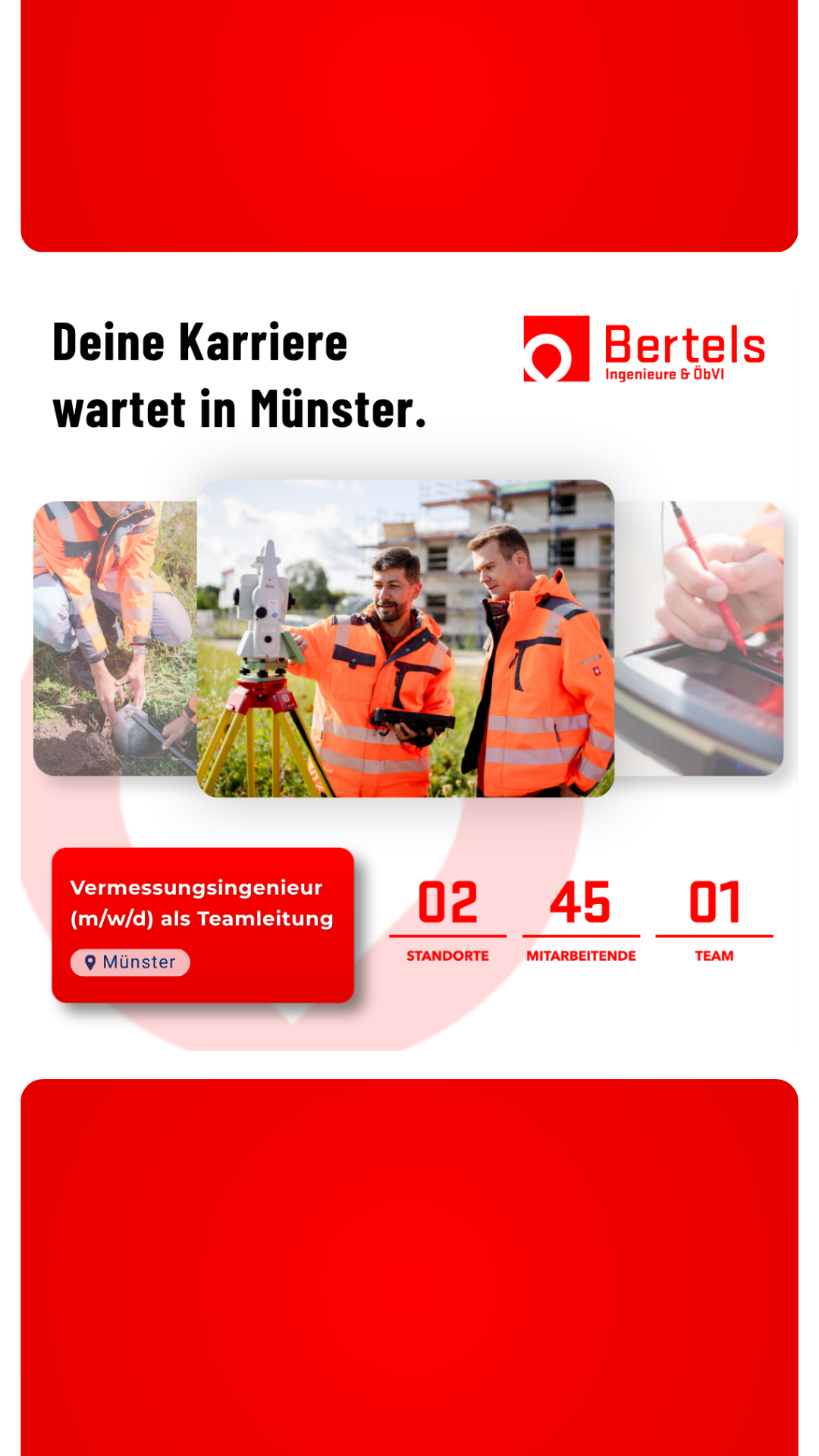 Bertels Ingenieure & ÖBVI Facebook ad: Karriere in Münster entdecken