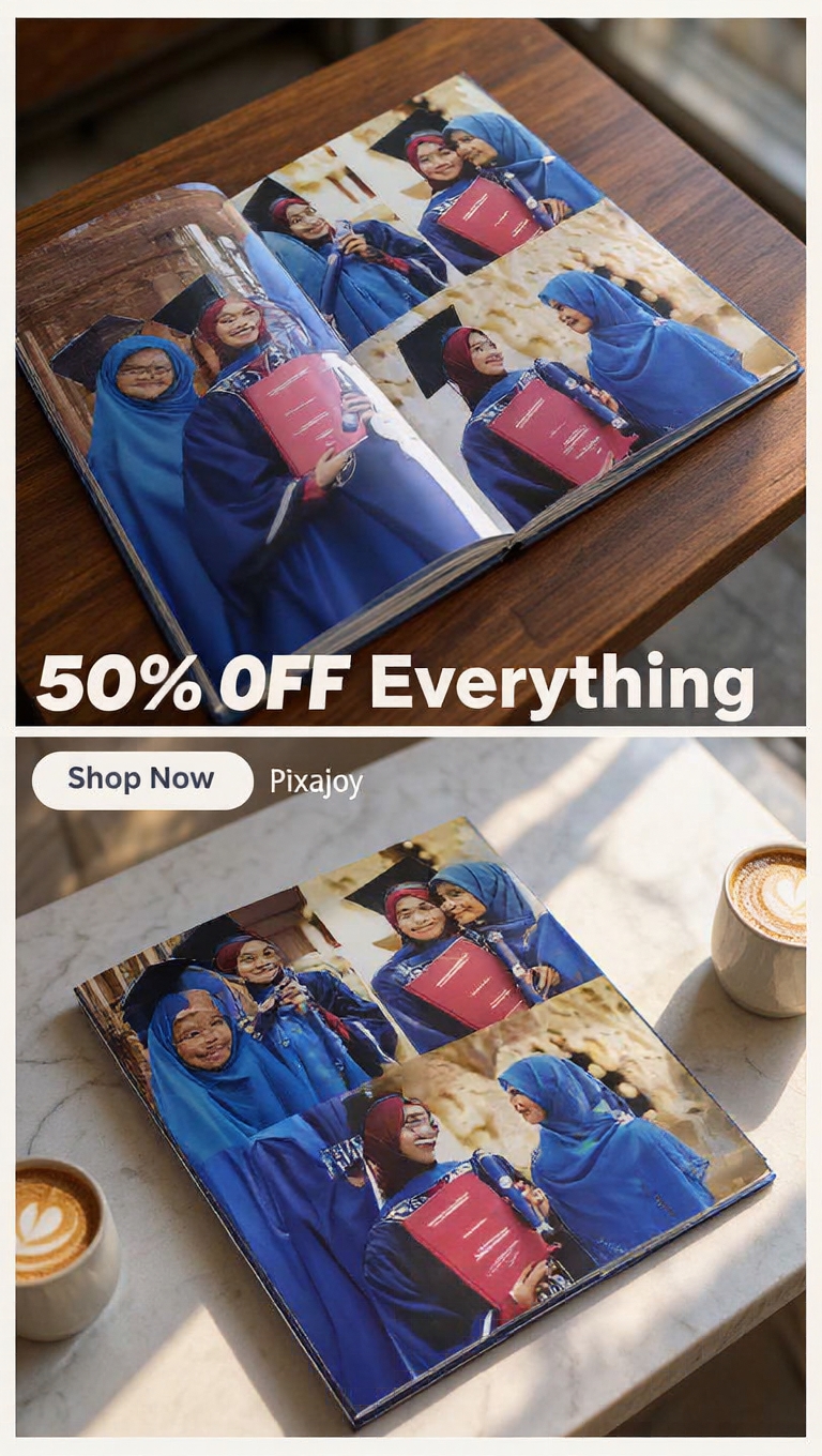 Pixajoy Photobook Facebook ad: Hardcover from RM35.90 only!