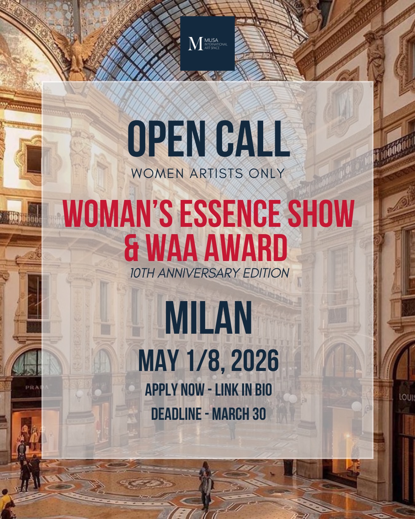 MUSA International Art Space Facebook ad: OPEN CALL