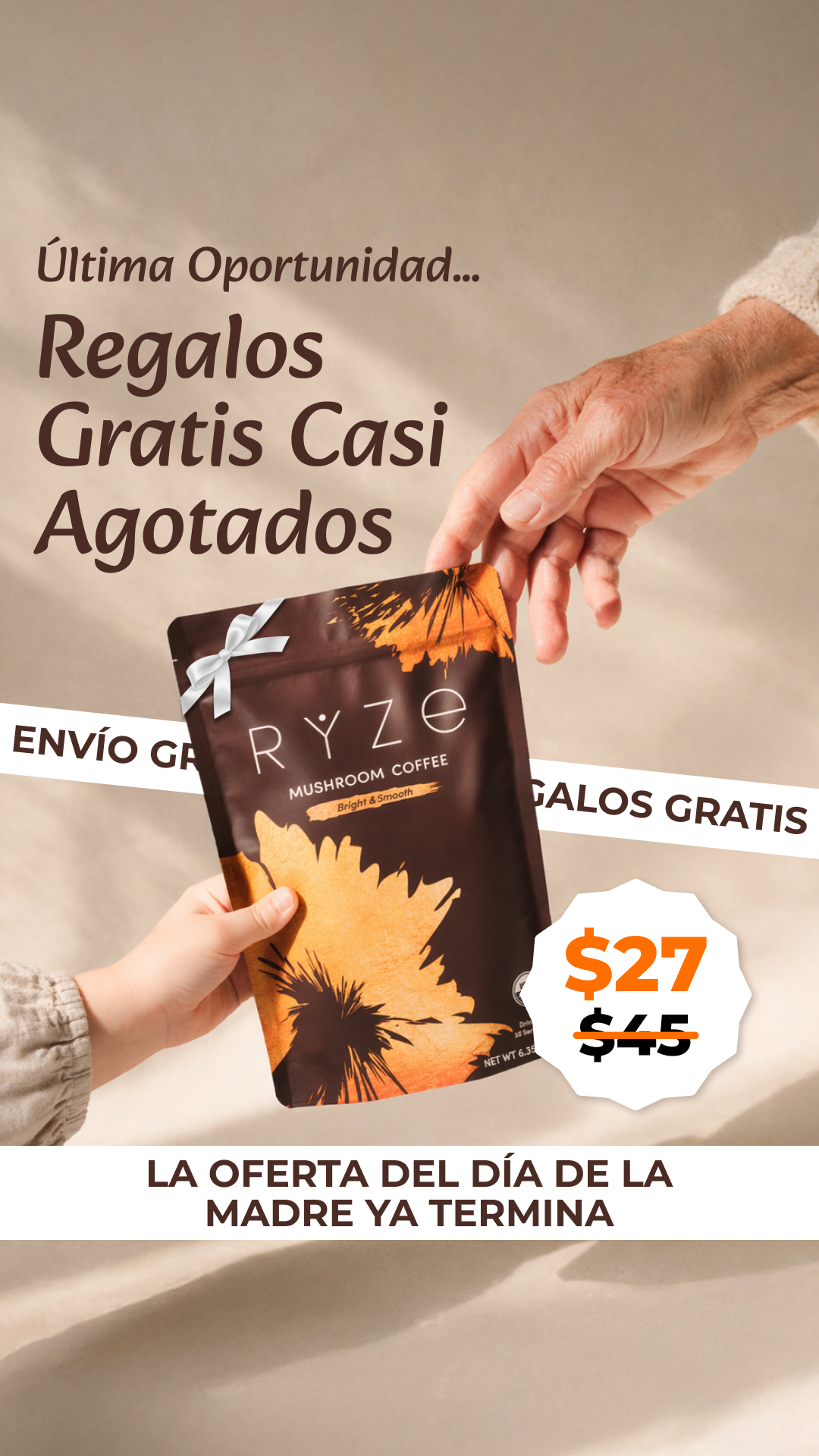 RYZE Superfoods Facebook ad